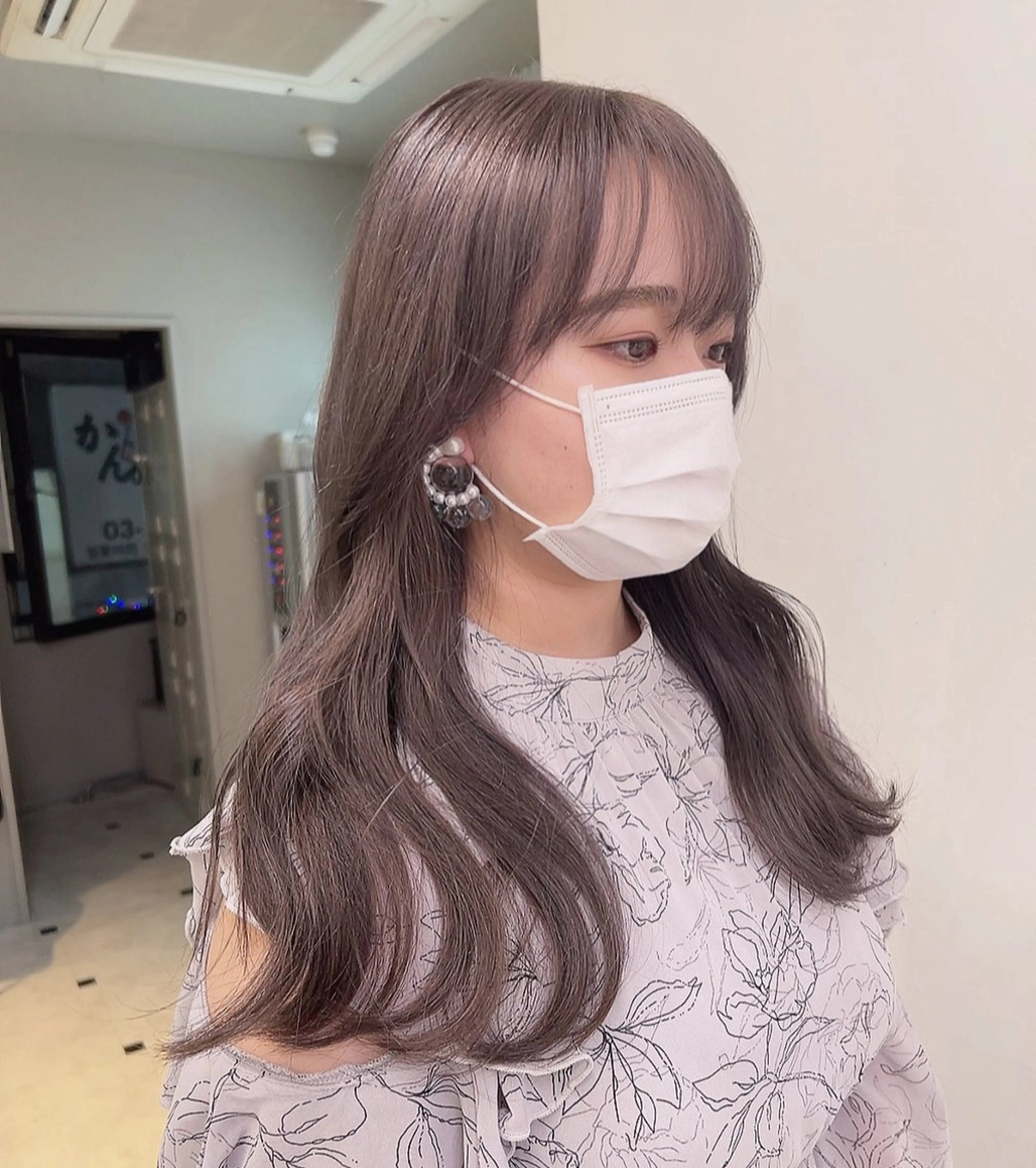 ロング カラー ヘアカラー トリートメント ヘッドスパ ヘアセット 🥞ベージュ系カラー 【すずきりほ】🥞のヘアスタイル