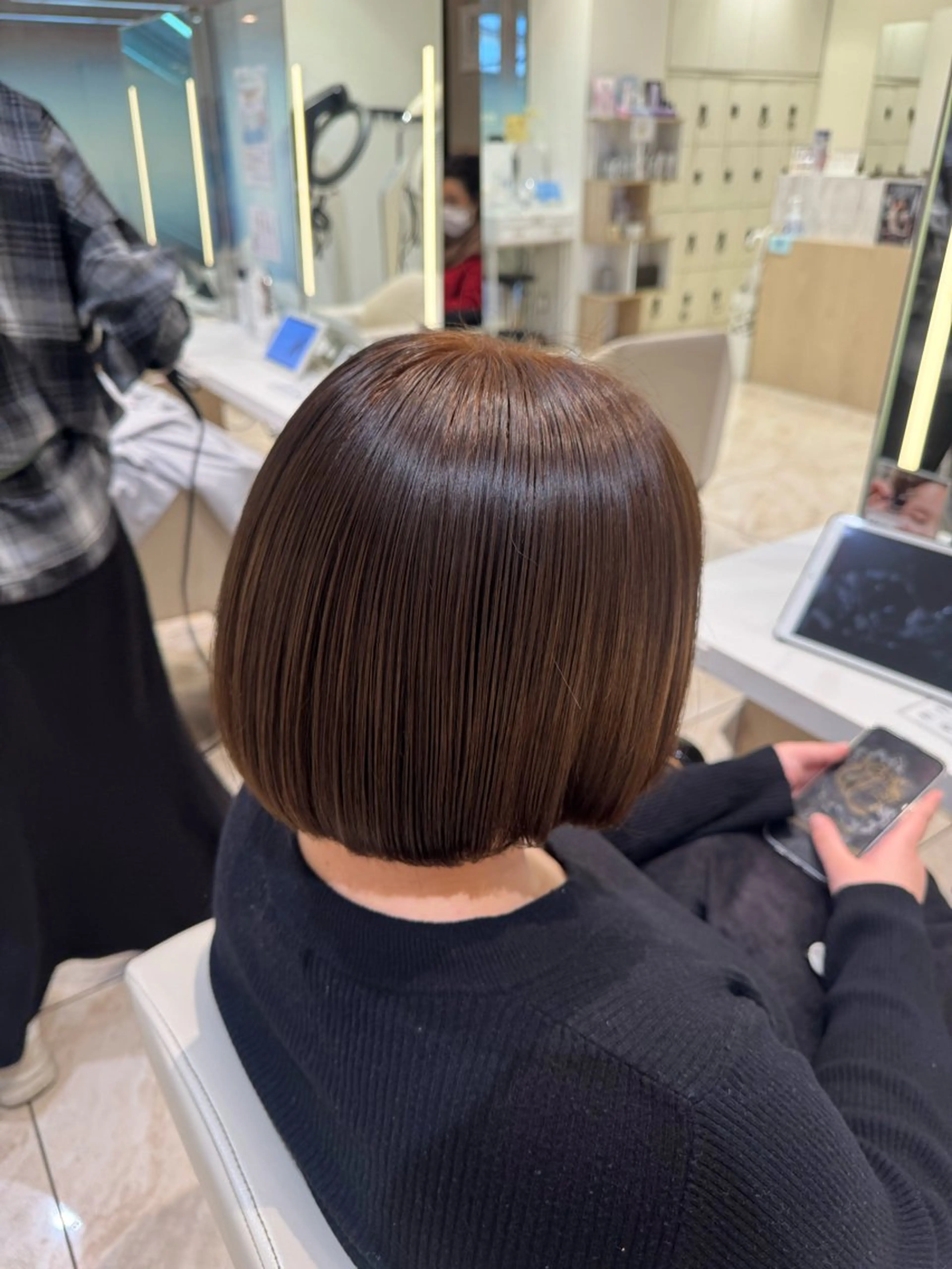 ミディアム カラー ブラウンカラー ヘアカラー kureha𓈒𓋜 ANNETTA🐣‪のヘアスタイル