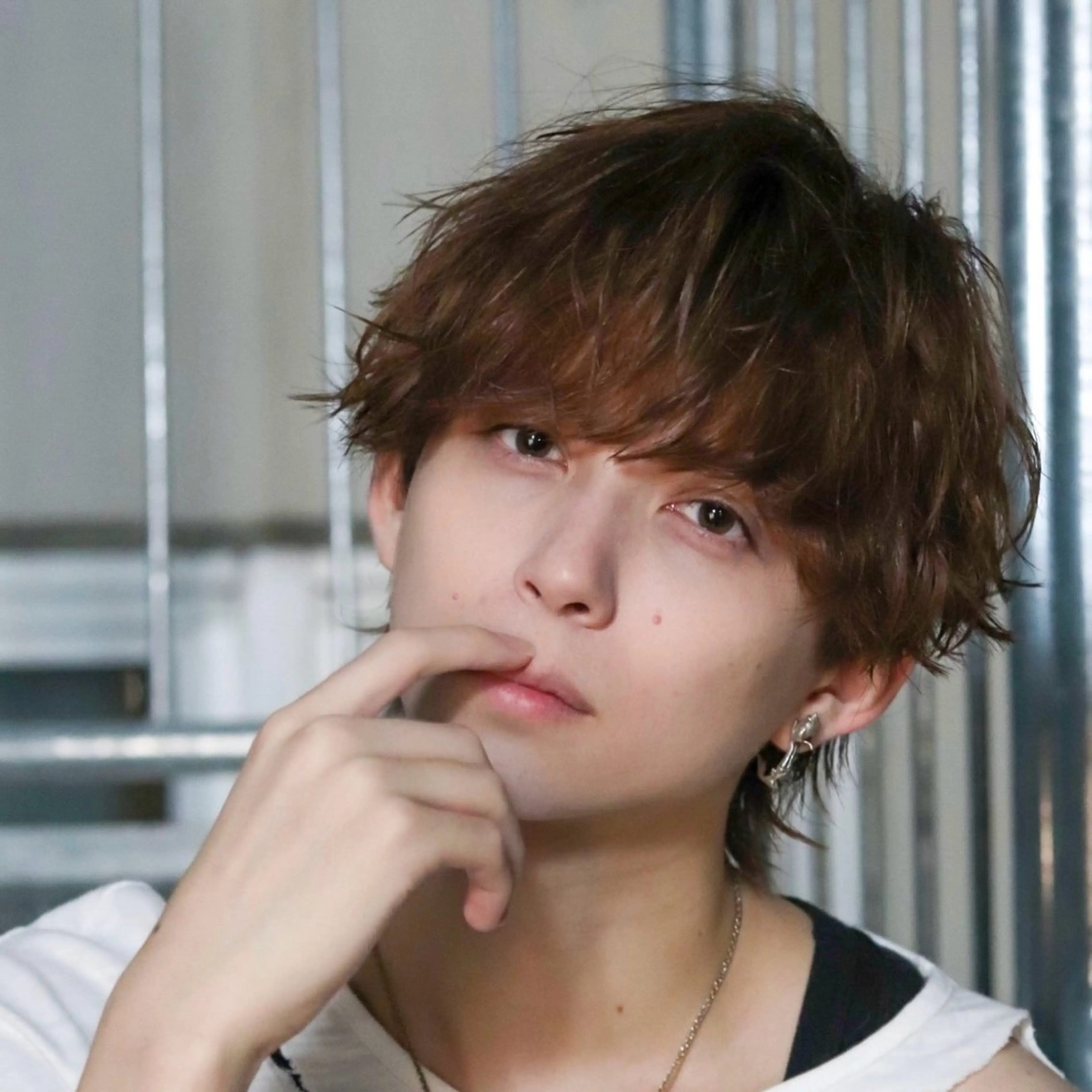 ミディアム カラー パーマ メンズ カット ヘアカラー トリートメント シースルーマッシュ/ メンズ/KYOHEIのヘアスタイル