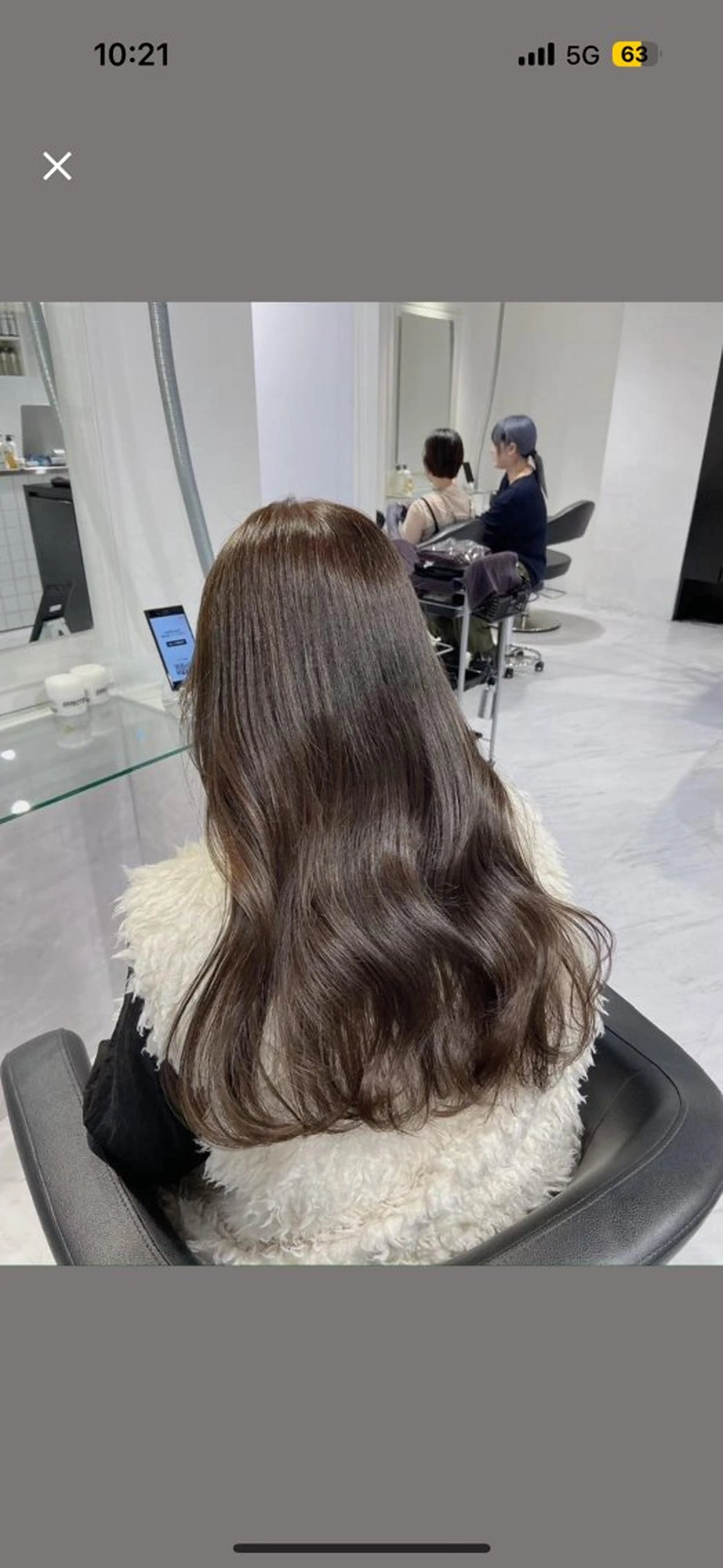 ロング ヘアカラー 韓国ヘア/ブリーチ無 しWカラー/オリーブのヘアスタイル