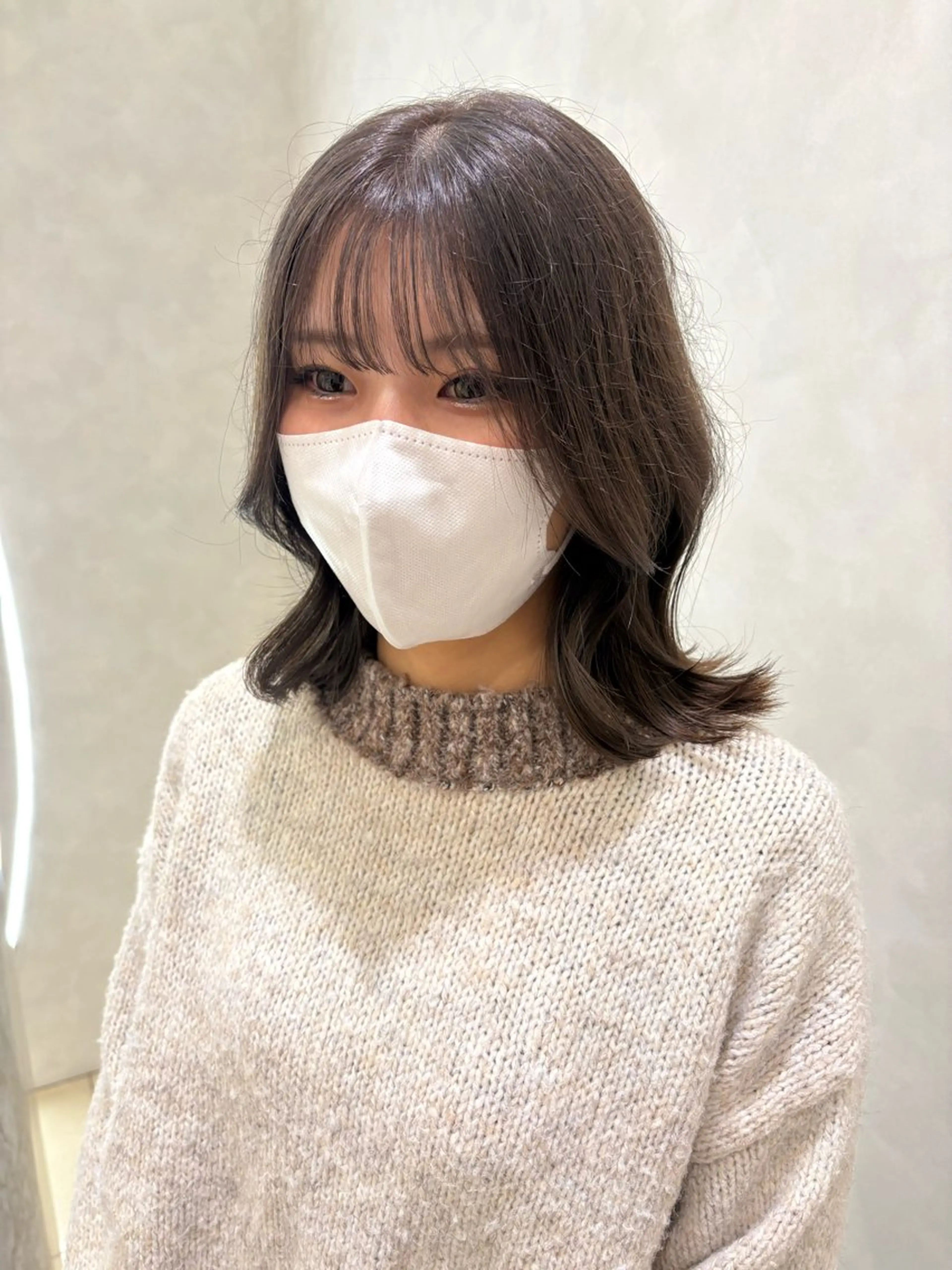ミディアム カラー ヘアカラー 笹川 聖奈のヘアスタイル
