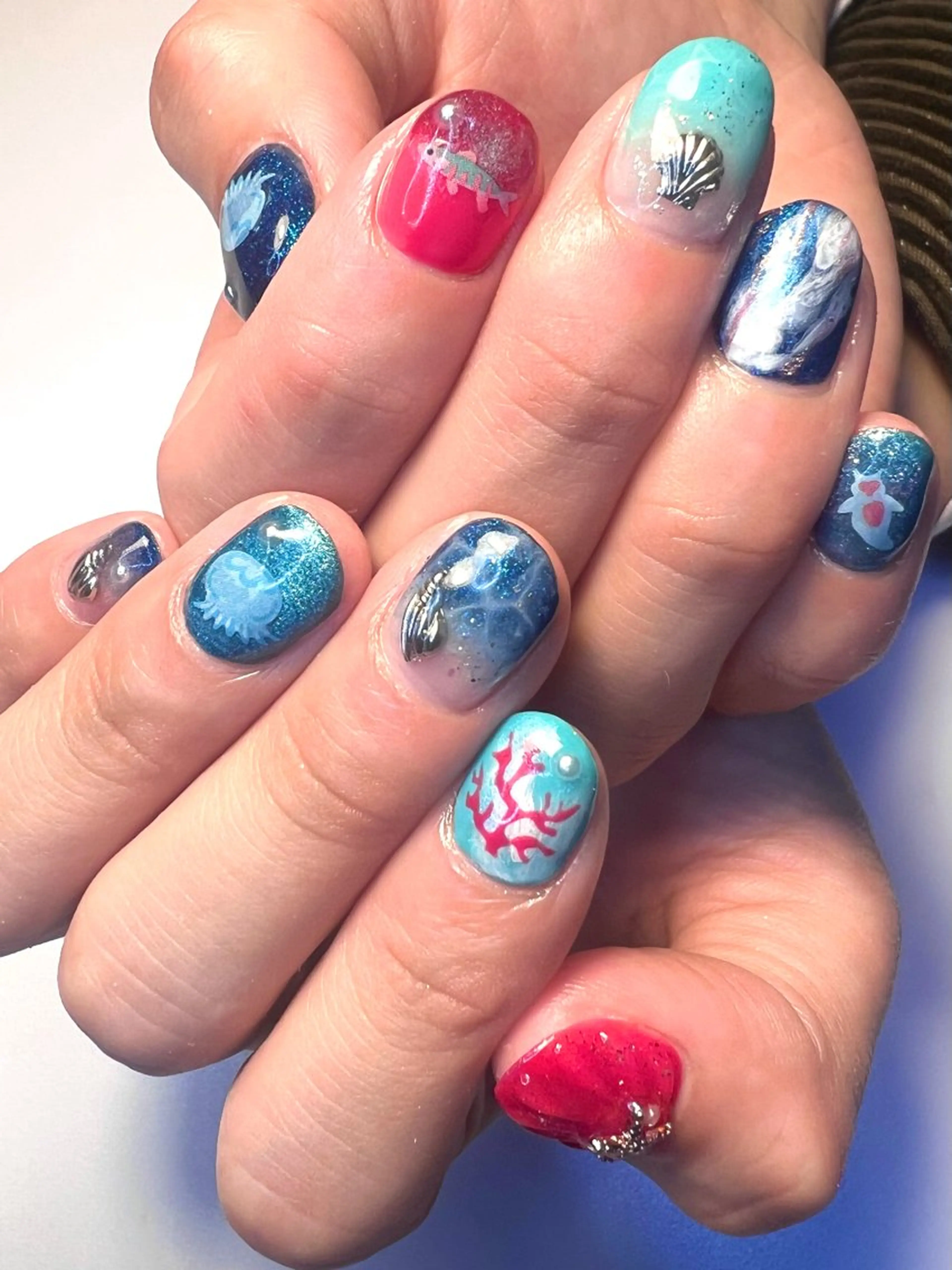 ネイル 持ち込み 中村 翠のネイルデザイン