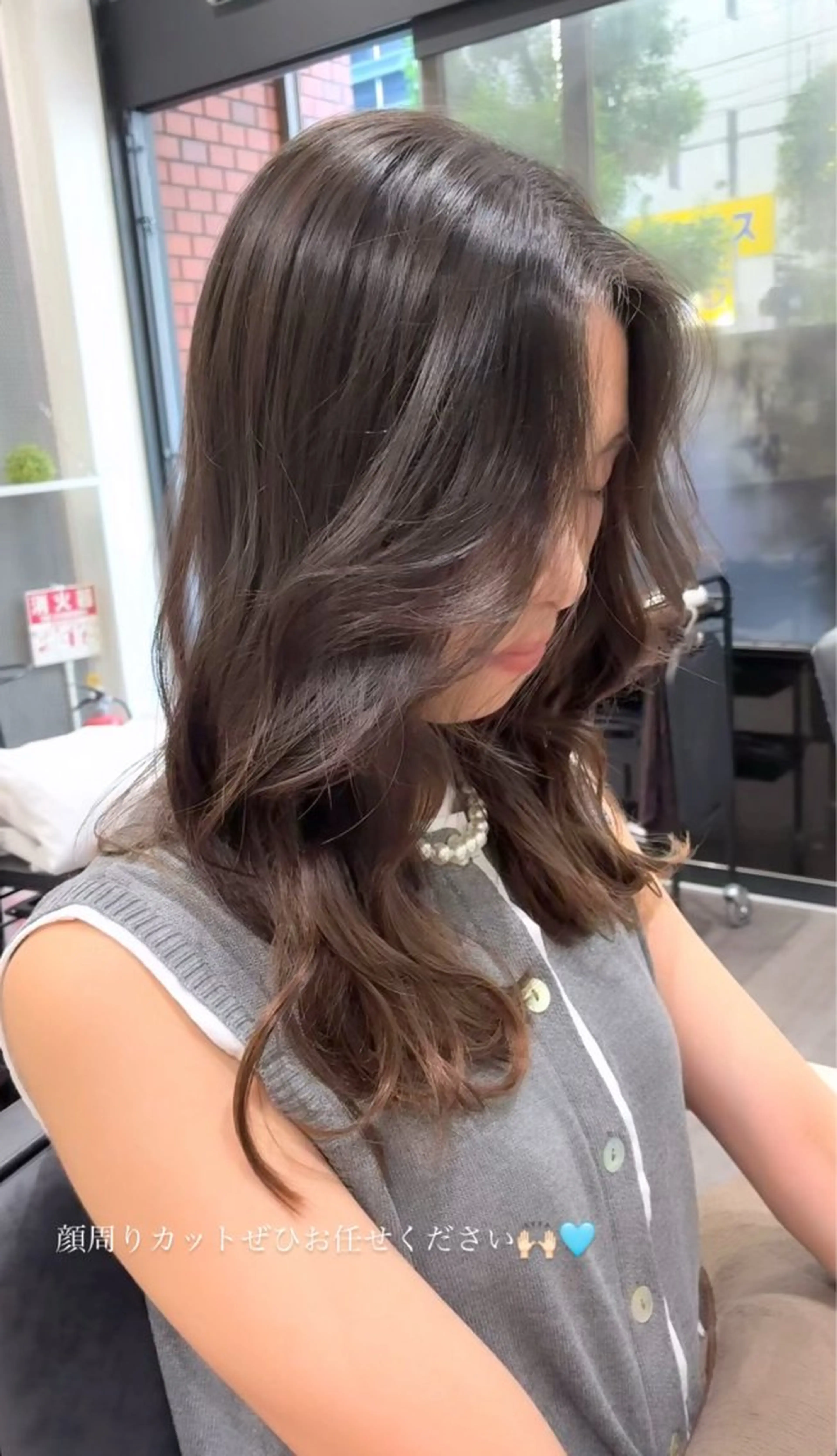 セミロング カット ヘアカラー cocotte🦋 miyuのヘアスタイル