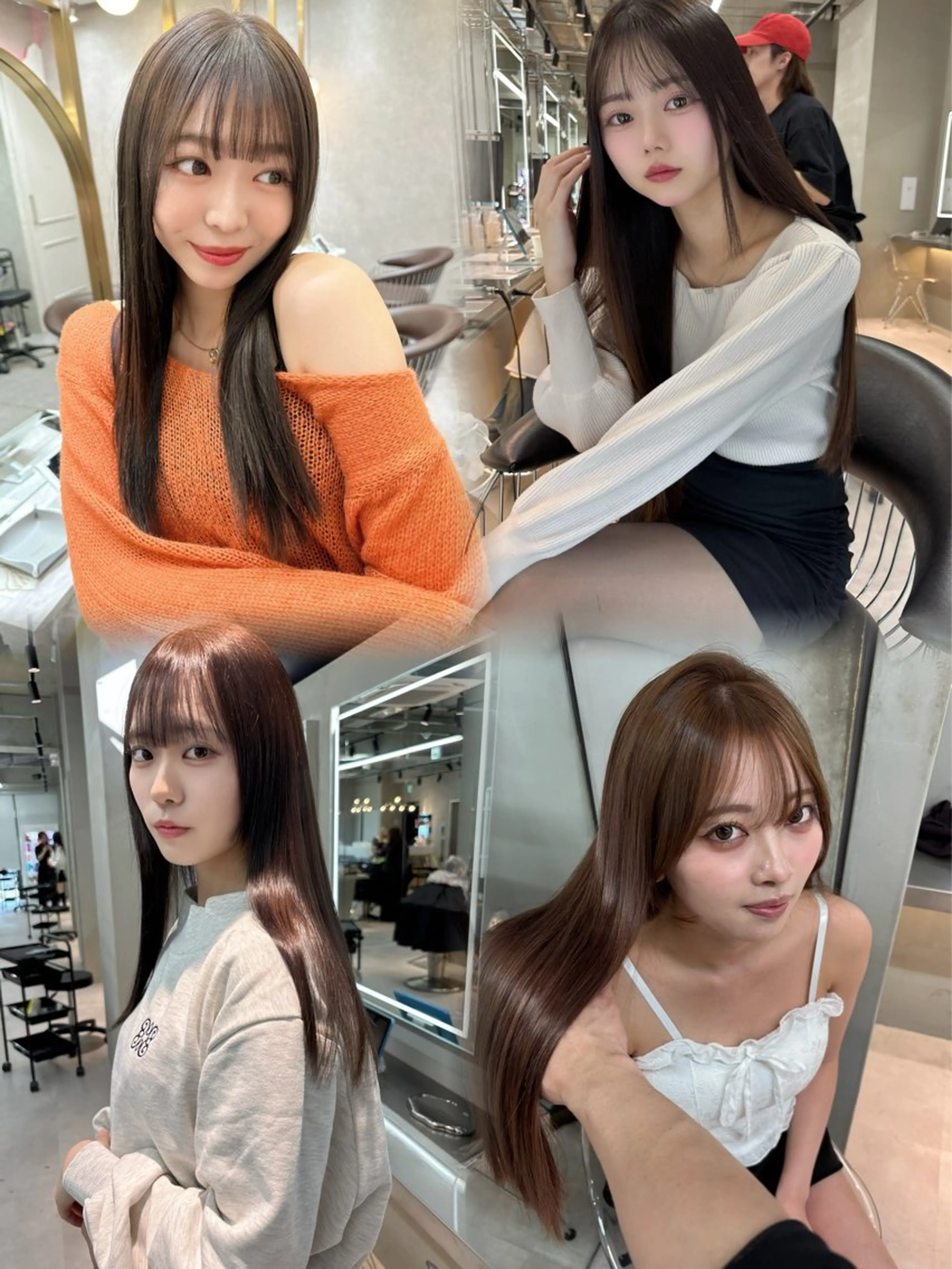 ロング カラー パーマ 髪質改善 レイヤーカット 縮毛矯正 カット 縮毛矯正 トリートメント 【美髪矯正】 吉村　清志のヘアスタイル