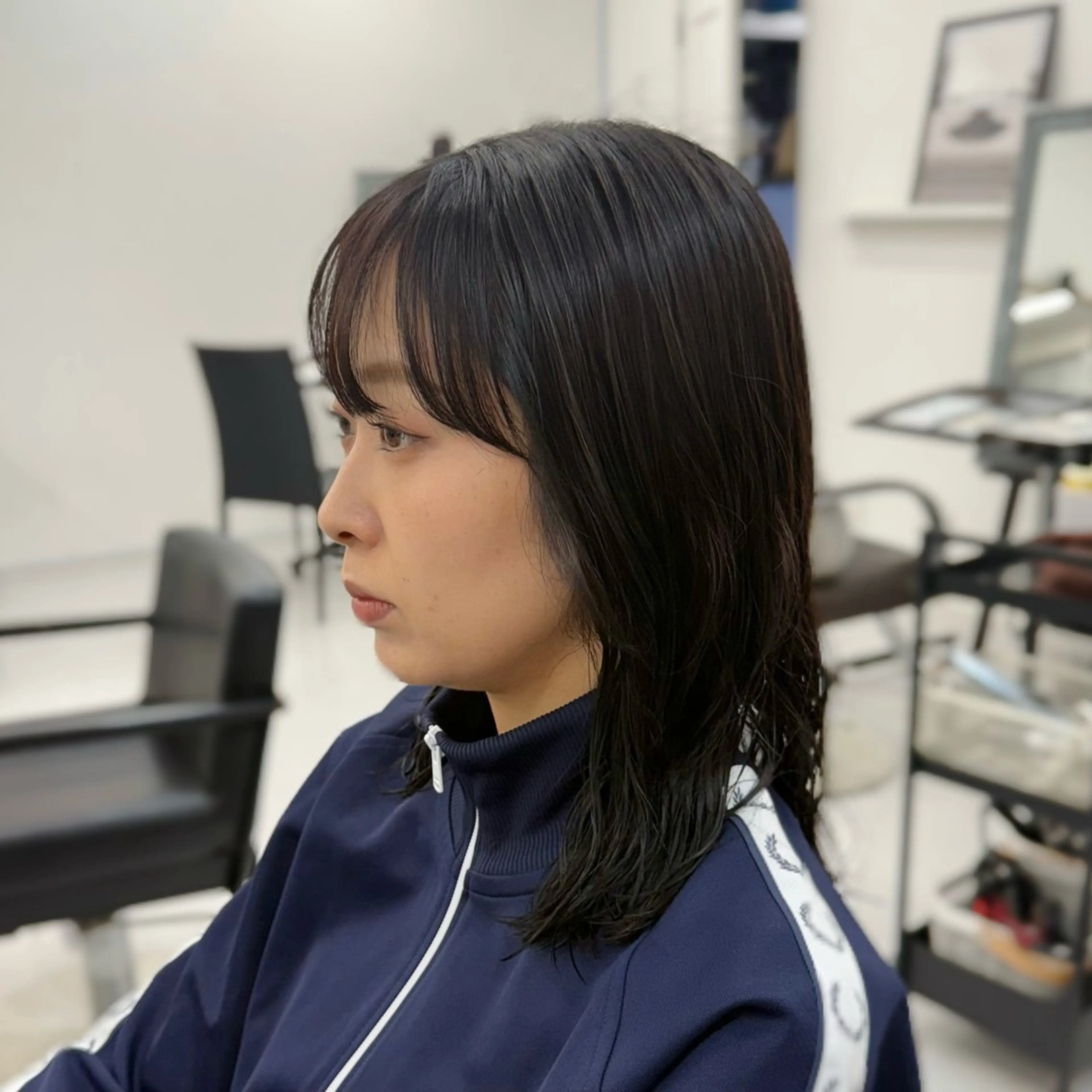 ミディアム カット ヘアカラー トリートメント 榎本雪来⛄️ メンズカット✂️のヘアスタイル