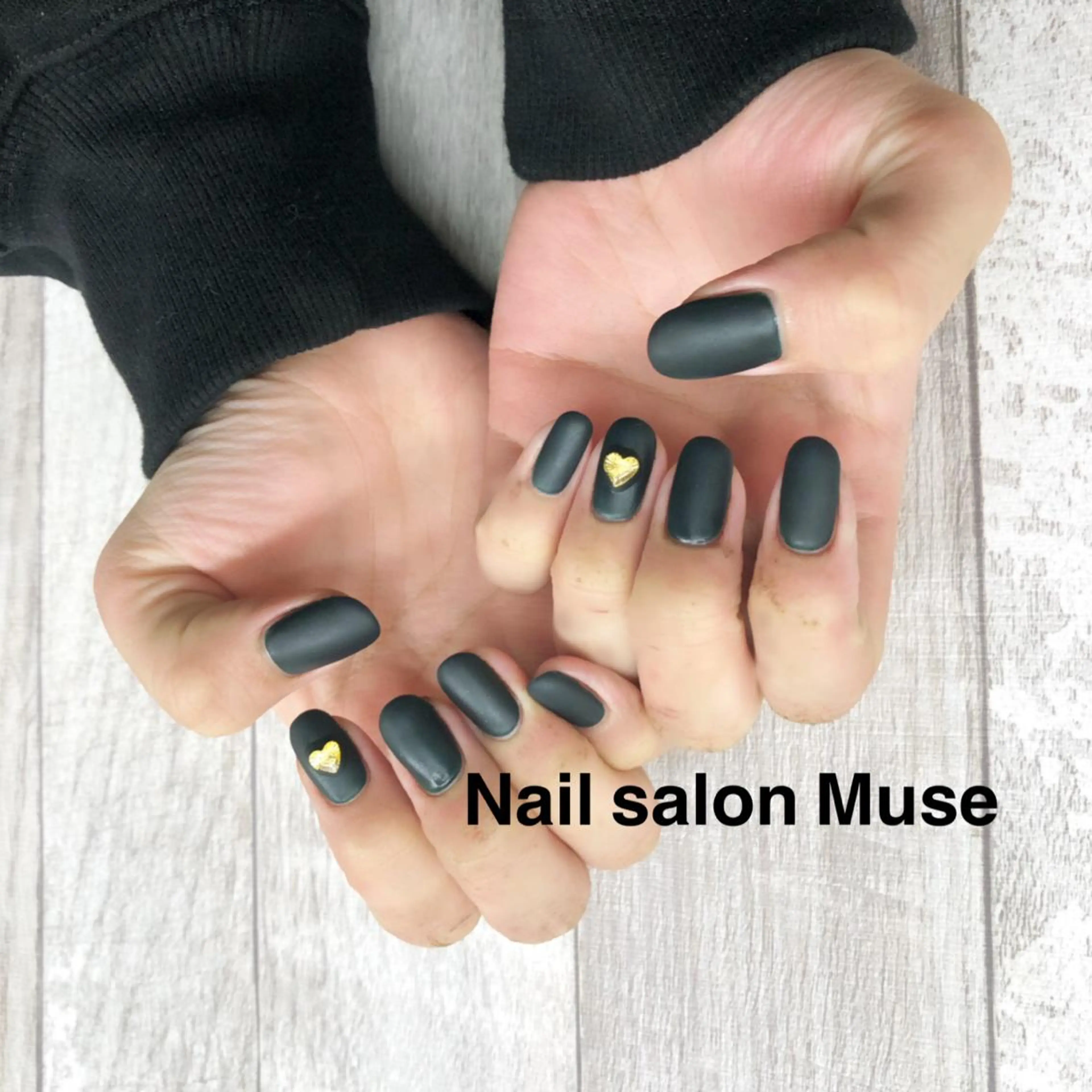 ネイル マットネイル ストーンネイル ハンドネイル Nail salon Museのネイルデザイン