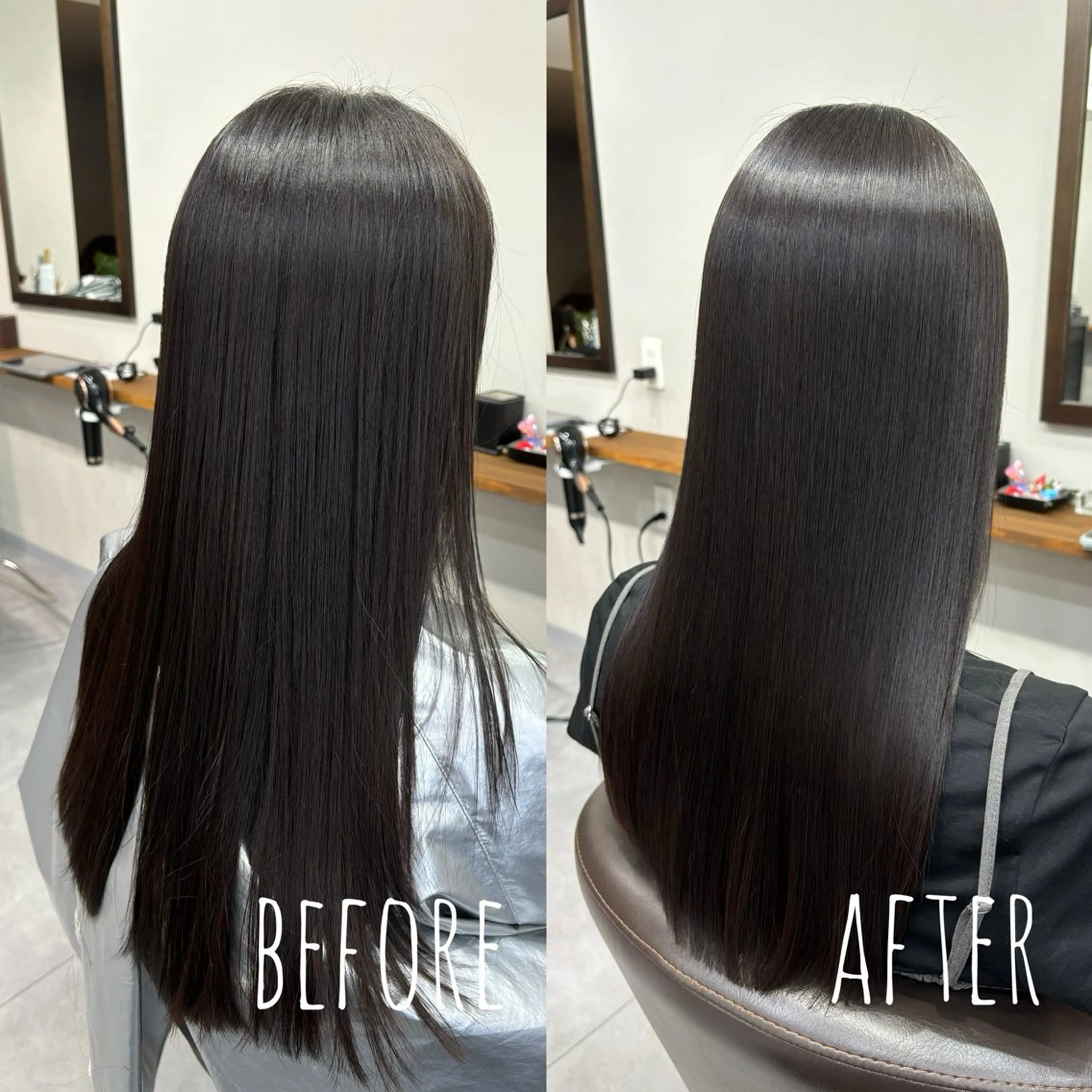 ロング カット トリートメント 縮毛矯正、髪質改善／ 松田 龍之介のヘアスタイル