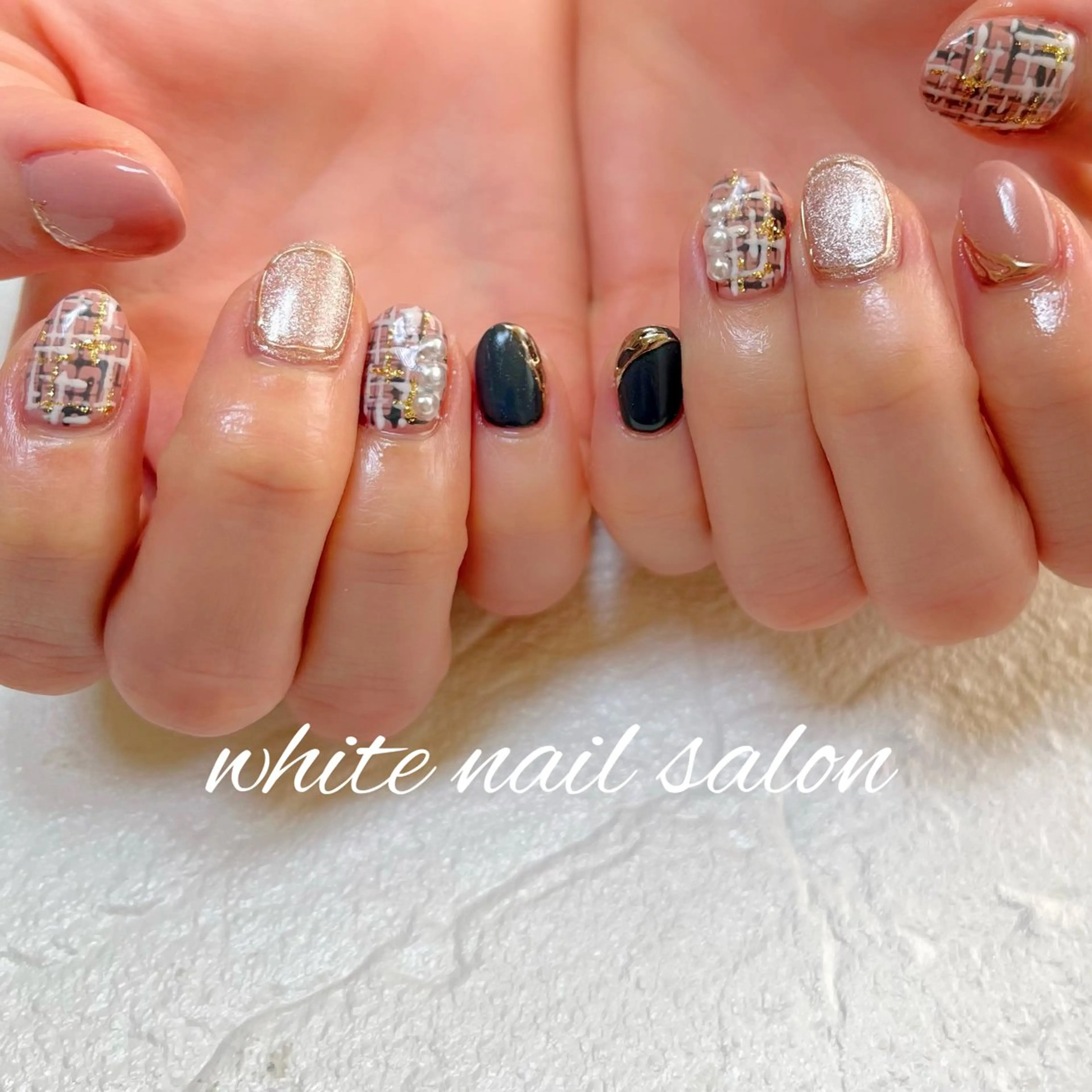 ネイル ラメ(グリッター) ハンドネイル white nail salonのネイルデザイン