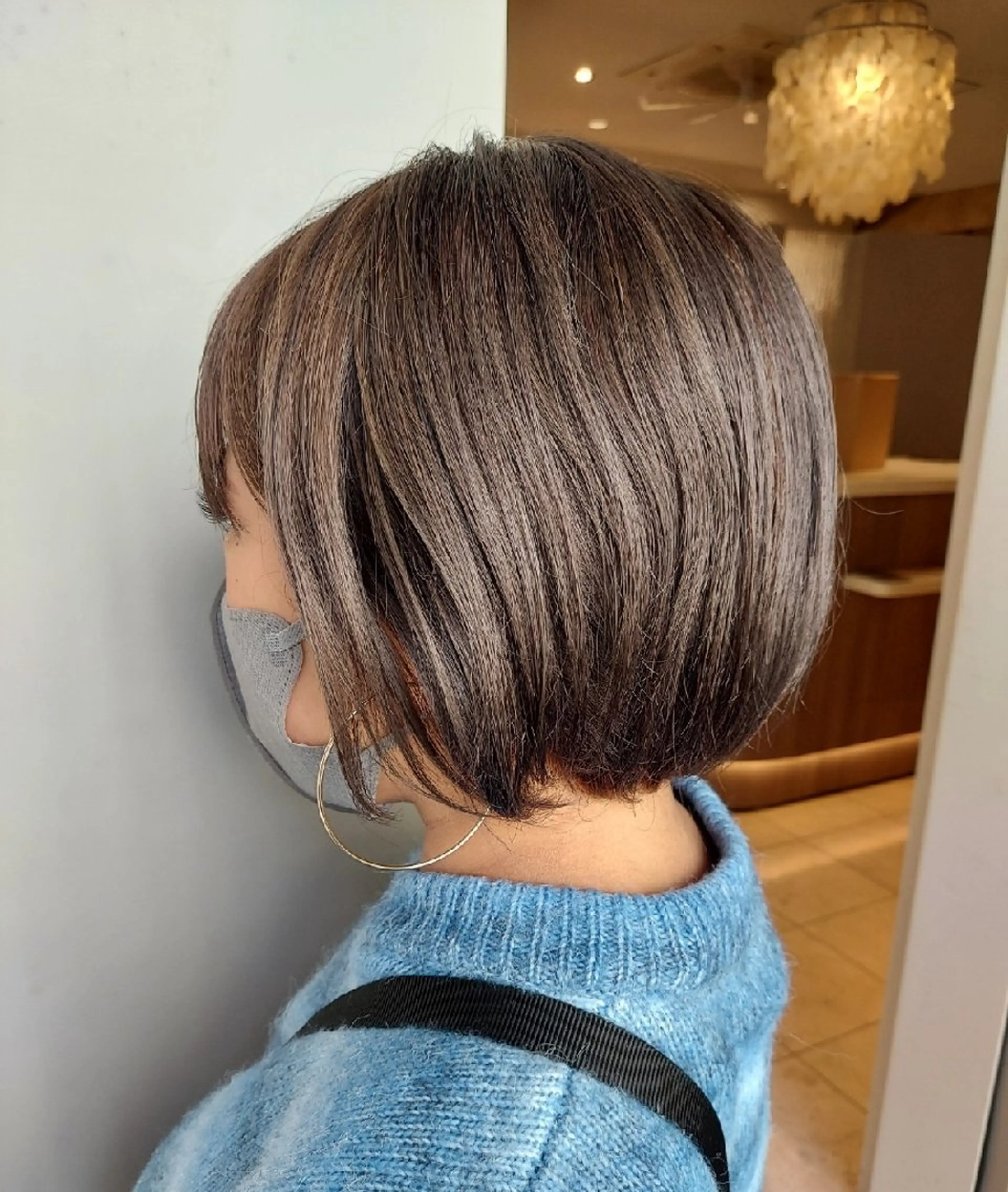 ミディアム ボブ Allons所属・CHI KAのヘアスタイル