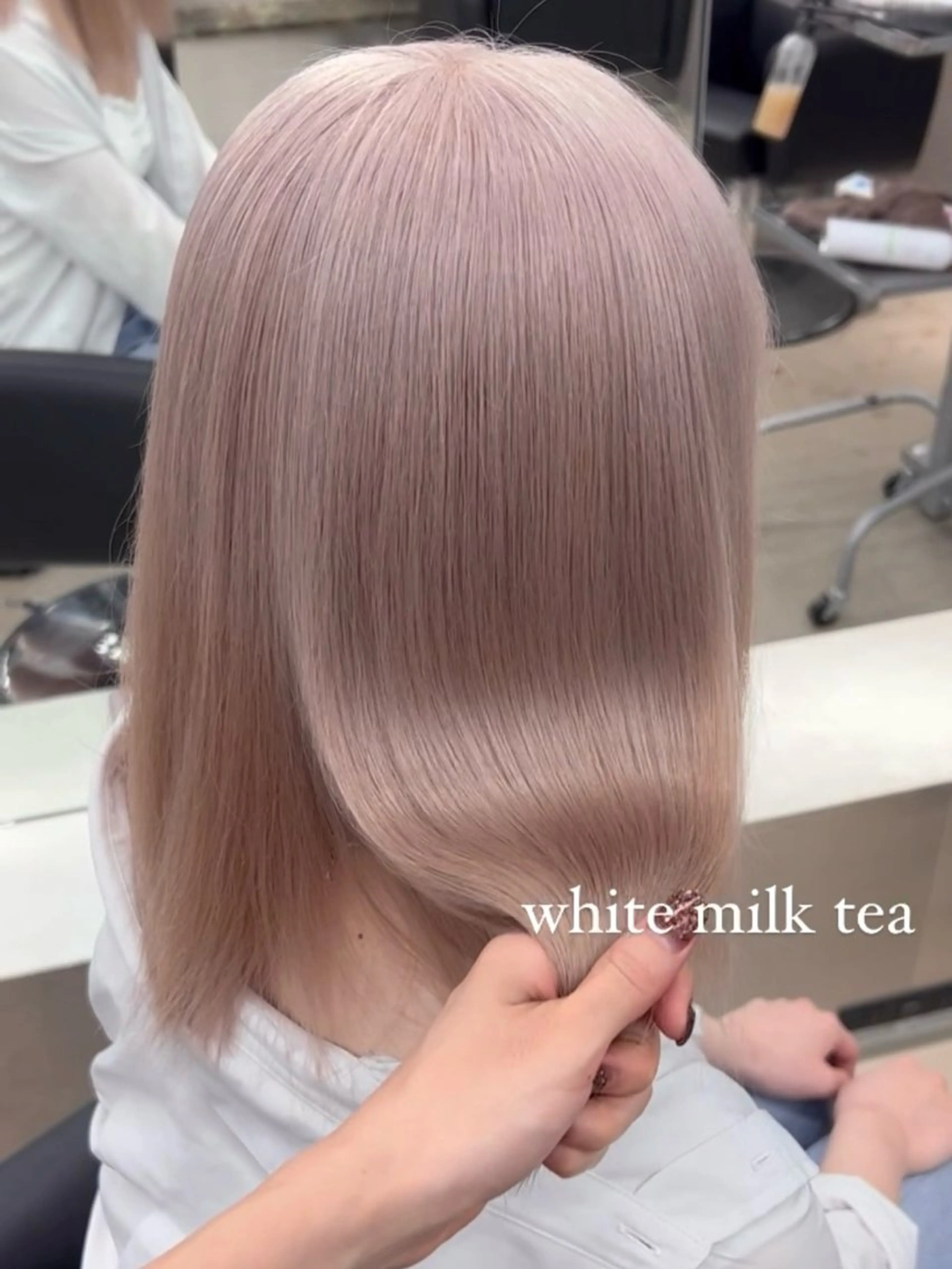 ミディアム 名古屋栄/PELE/ ブリーチ/asahiのヘアスタイル