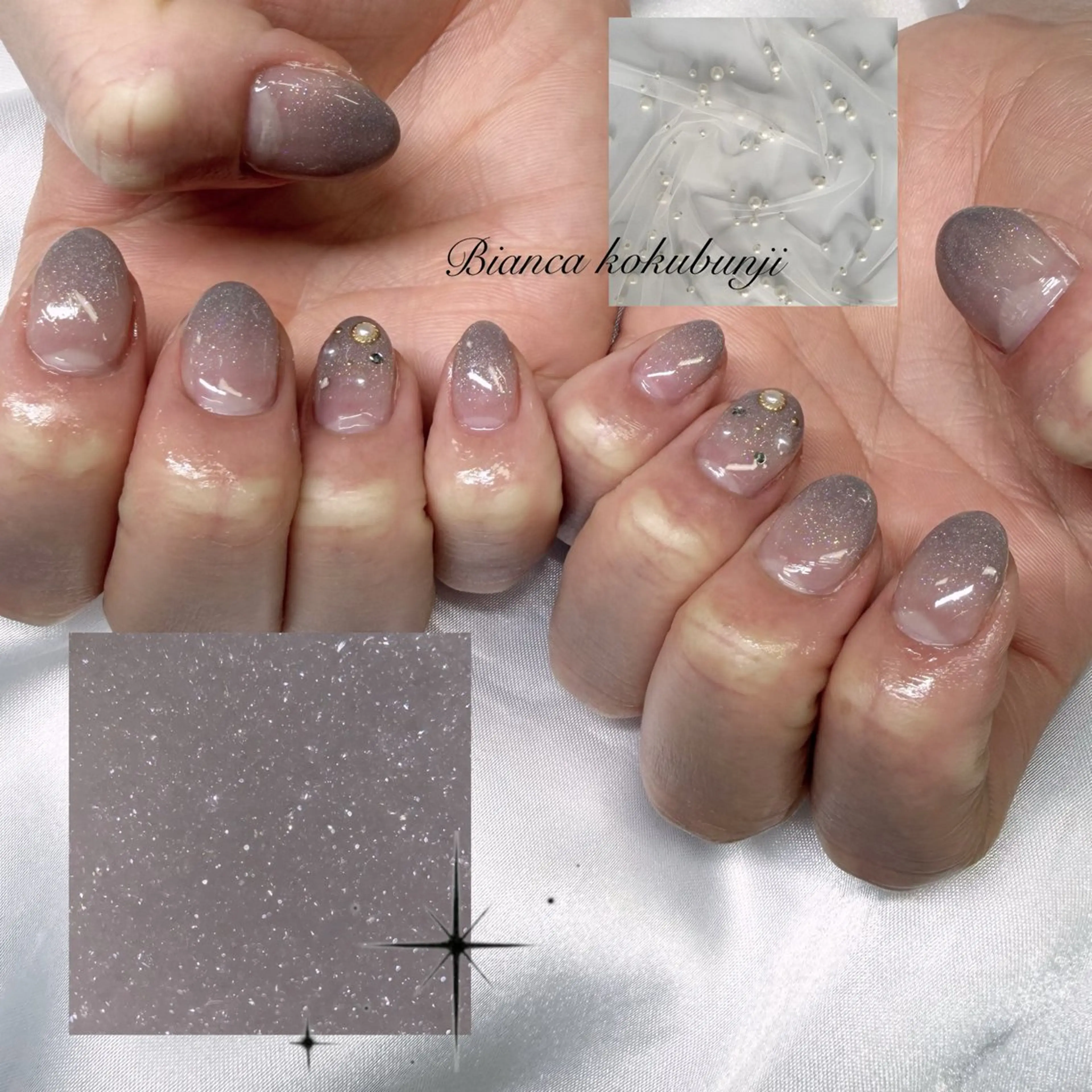 ネイル アートネイル オフィスネイル シンプルネイル ハンドネイル Bianca☁国分寺 🤍店長/黒木愛美のネイルデザイン
