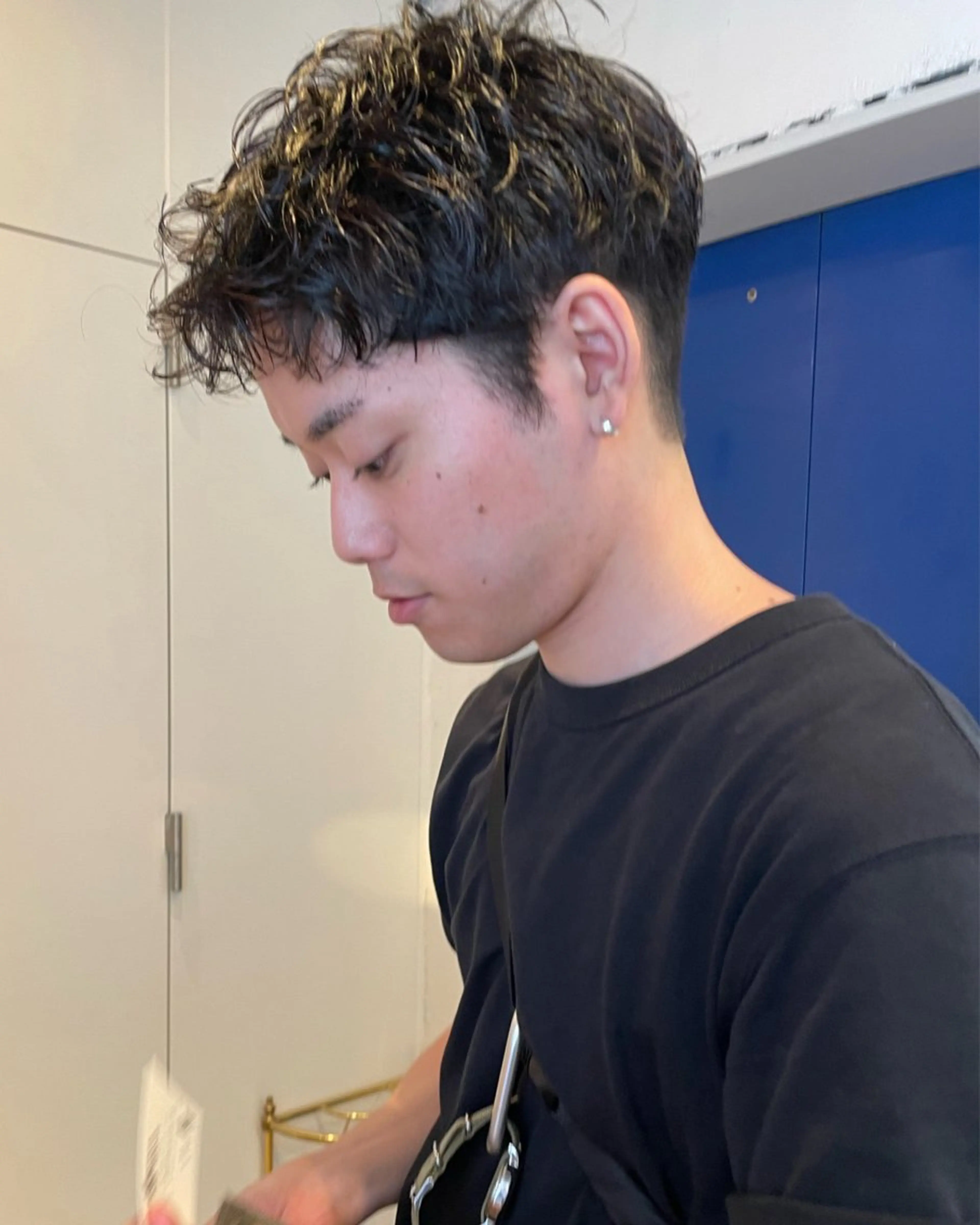 ショート パーマ メンズ RIN／韓国ヘア レイヤーカットのヘアスタイル