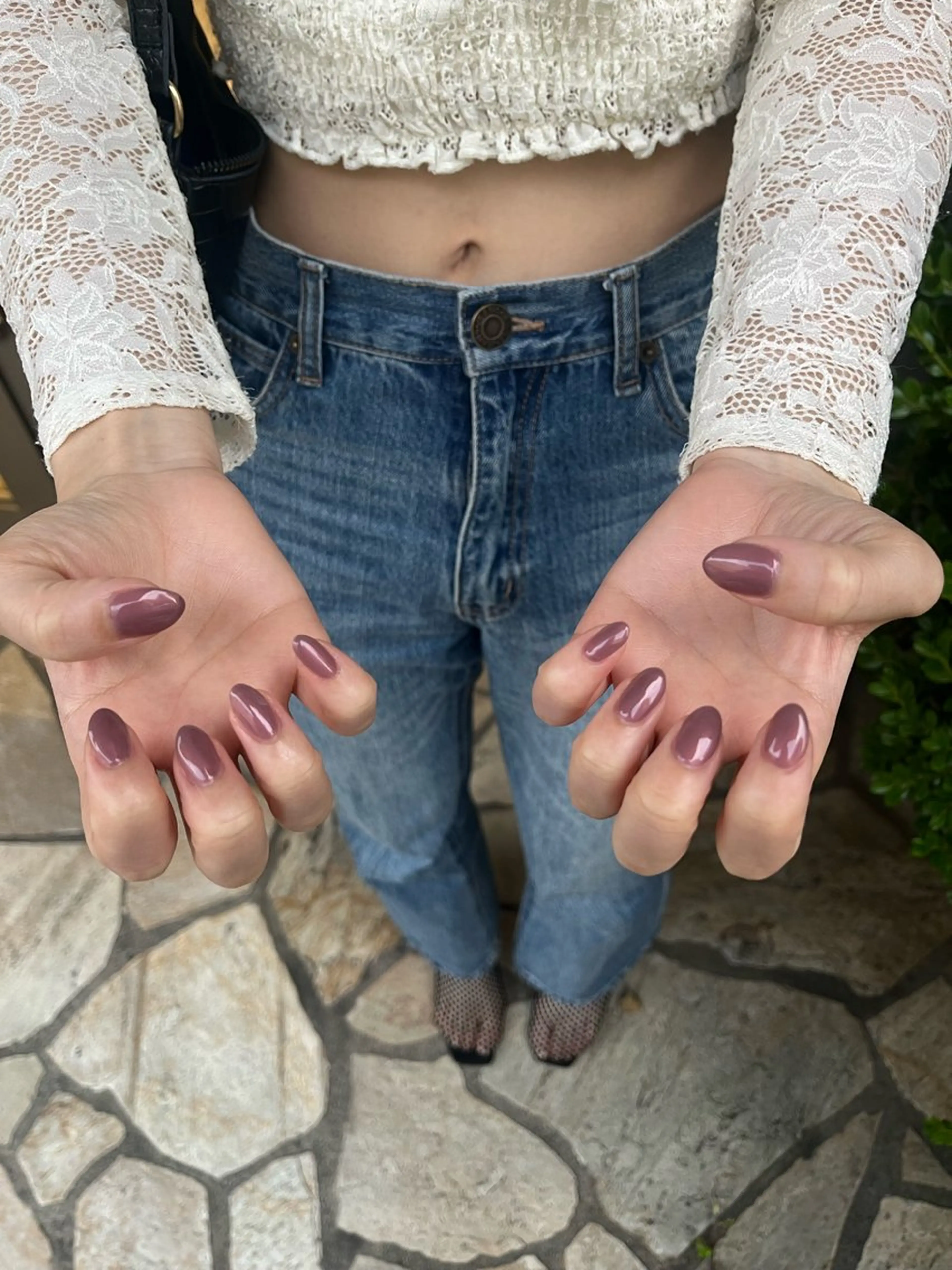 ネイル ワンカラーネイル ハンドネイル 坂口 莉愛のネイルデザイン