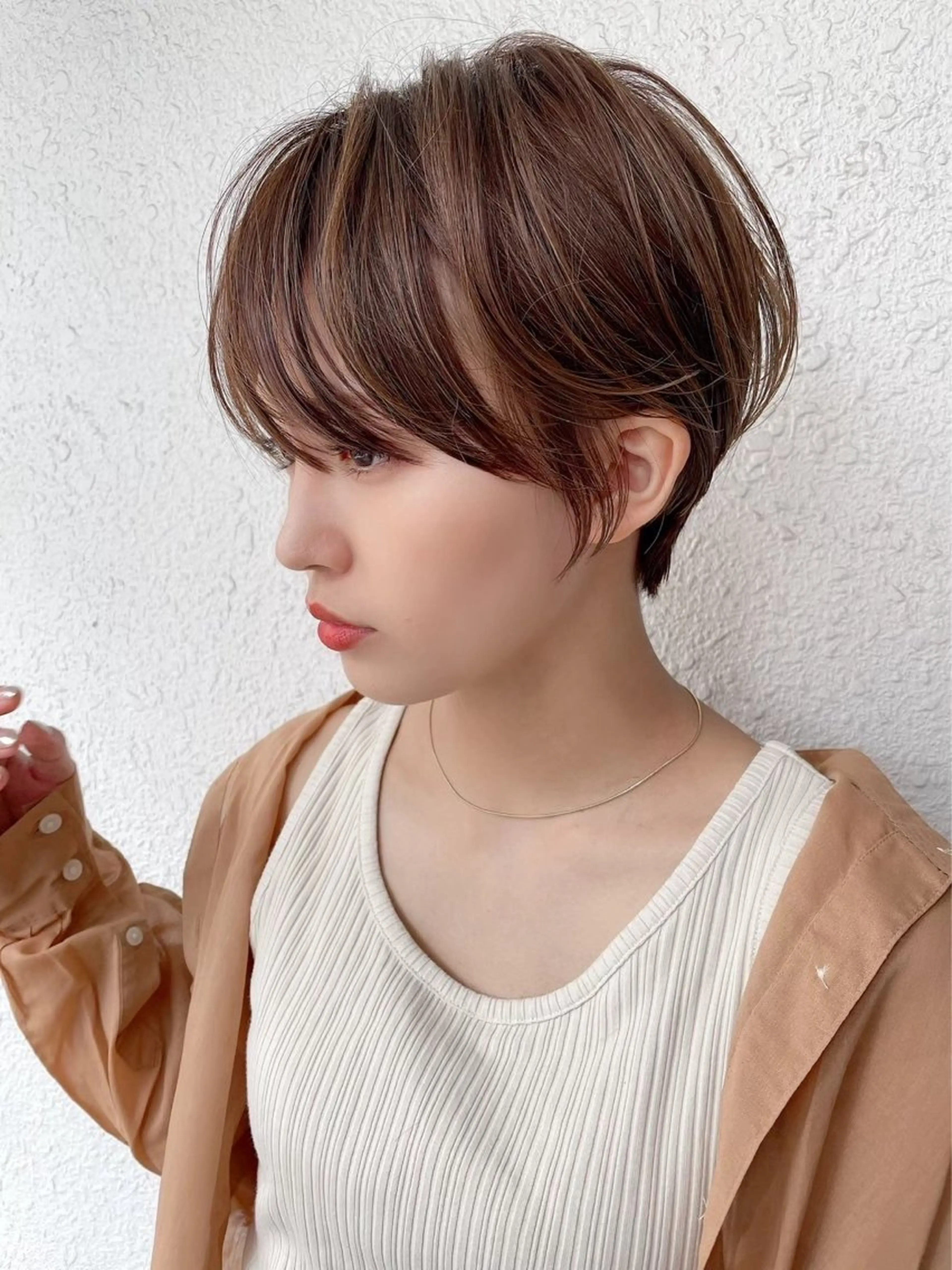 ショート カラー カット ヘアカラー トリートメント 垢抜けトレンド レイヤー🩵廣戸楓のヘアスタイル