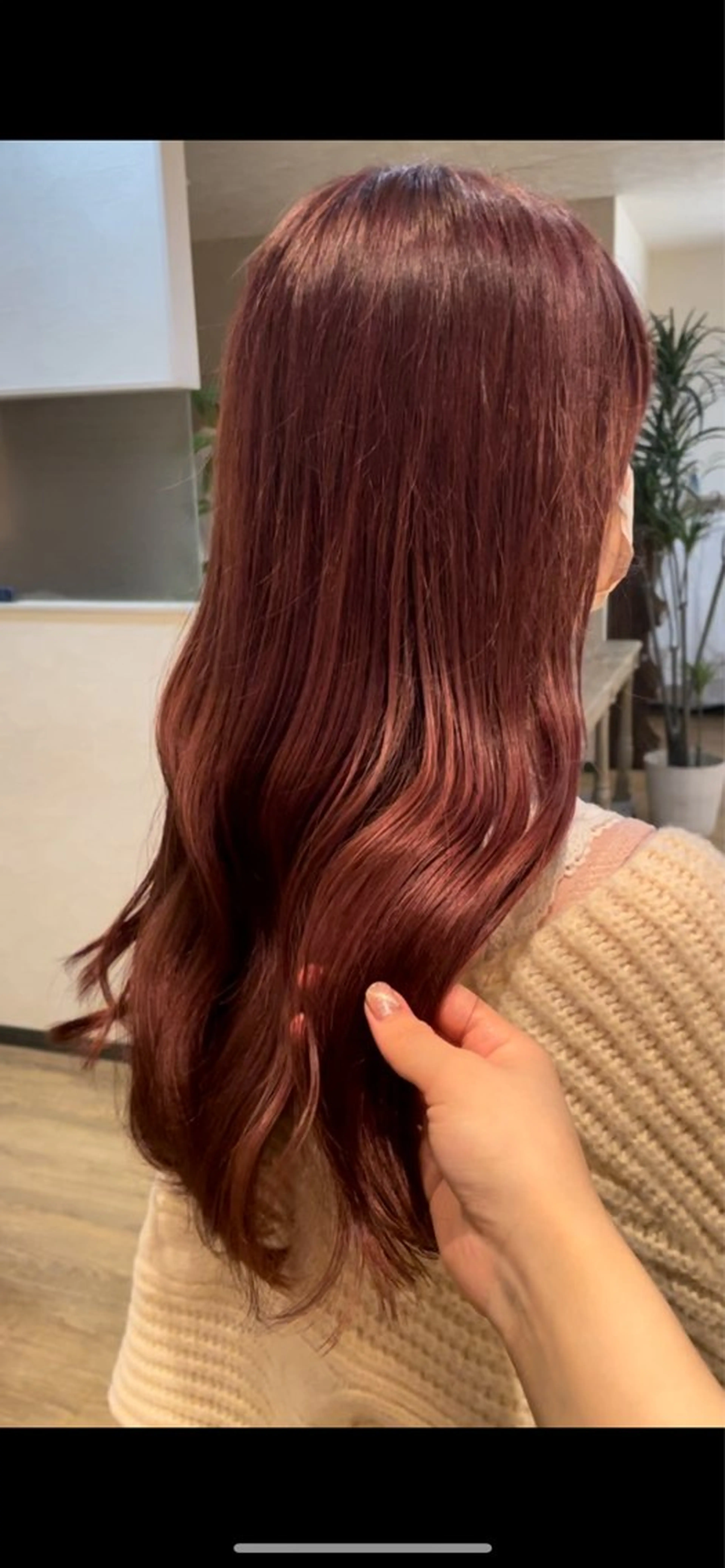 ミディアム ピンク・ラベンダー/ レイヤー/NANAのヘアスタイル