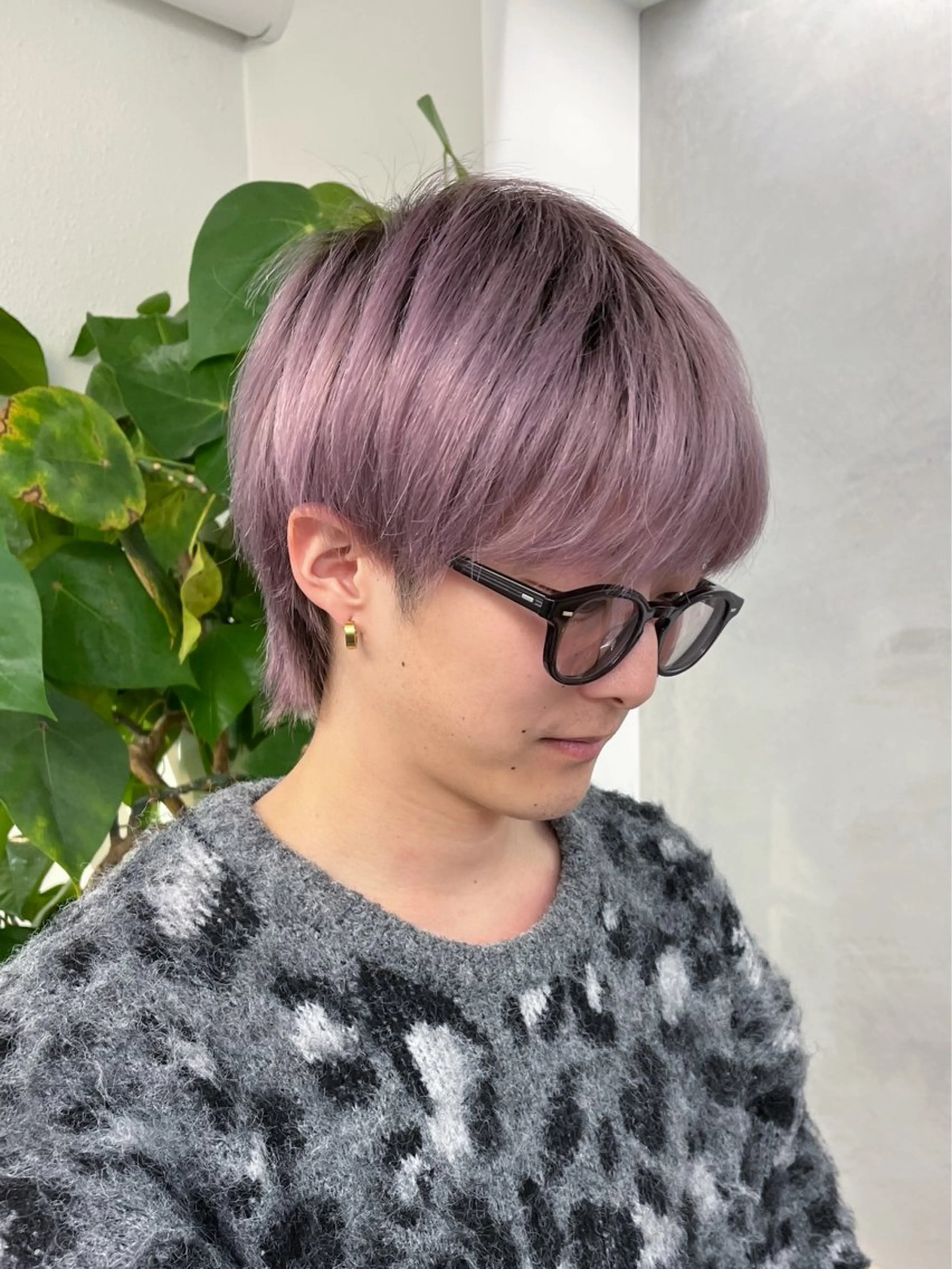 カラー メンズ メンズブリーチ メンズハイトーン ブリーチ ケアブリーチ 透明感カラー invitation   栄所属・suzu invitationのヘアスタイル