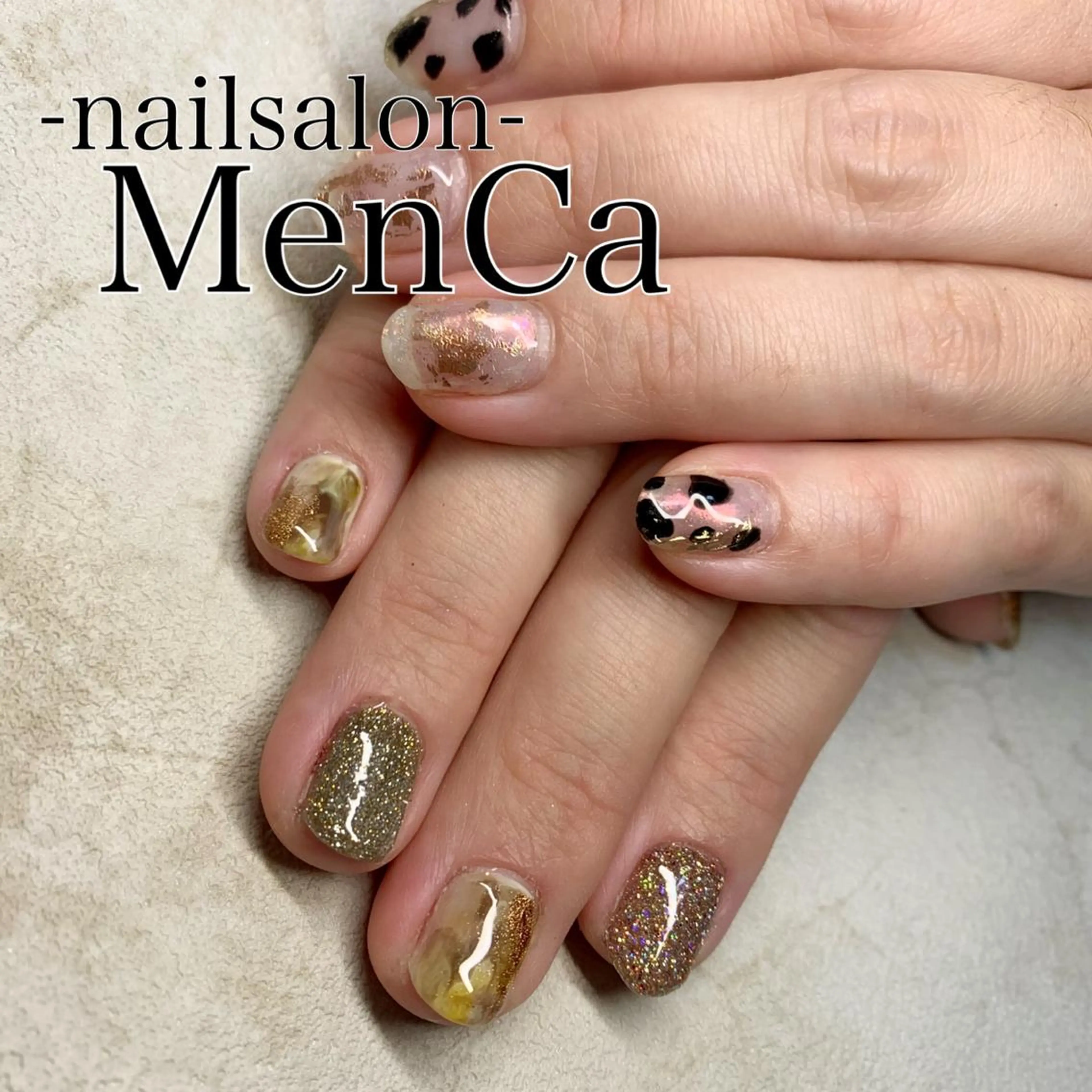 ネイル フラッシュネイル ラメ(グリッター) ハンドネイル 江崎 景子のネイルデザイン