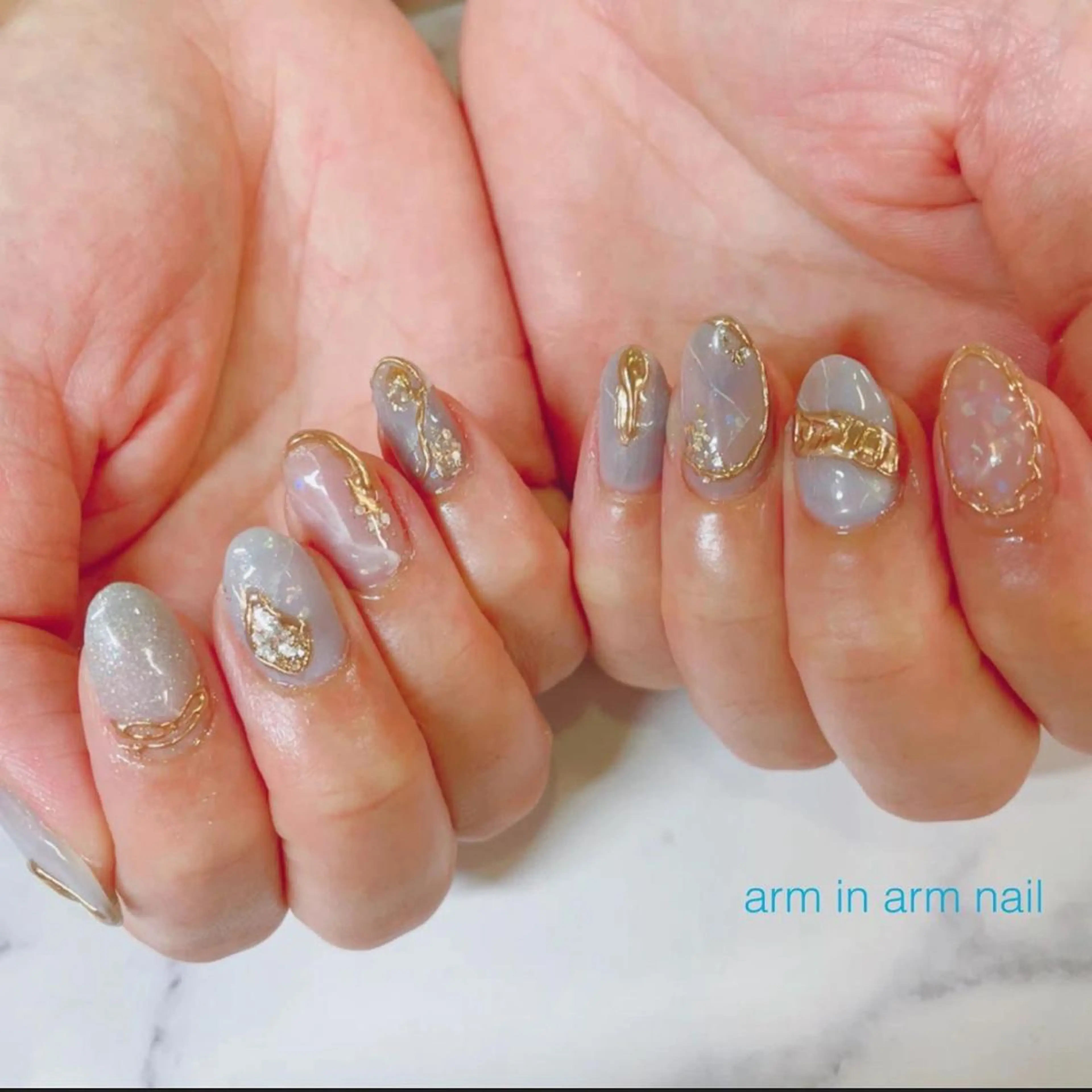 ネイル arm in arm ︎✿Yamamotoのマツエク・マツパデザイン