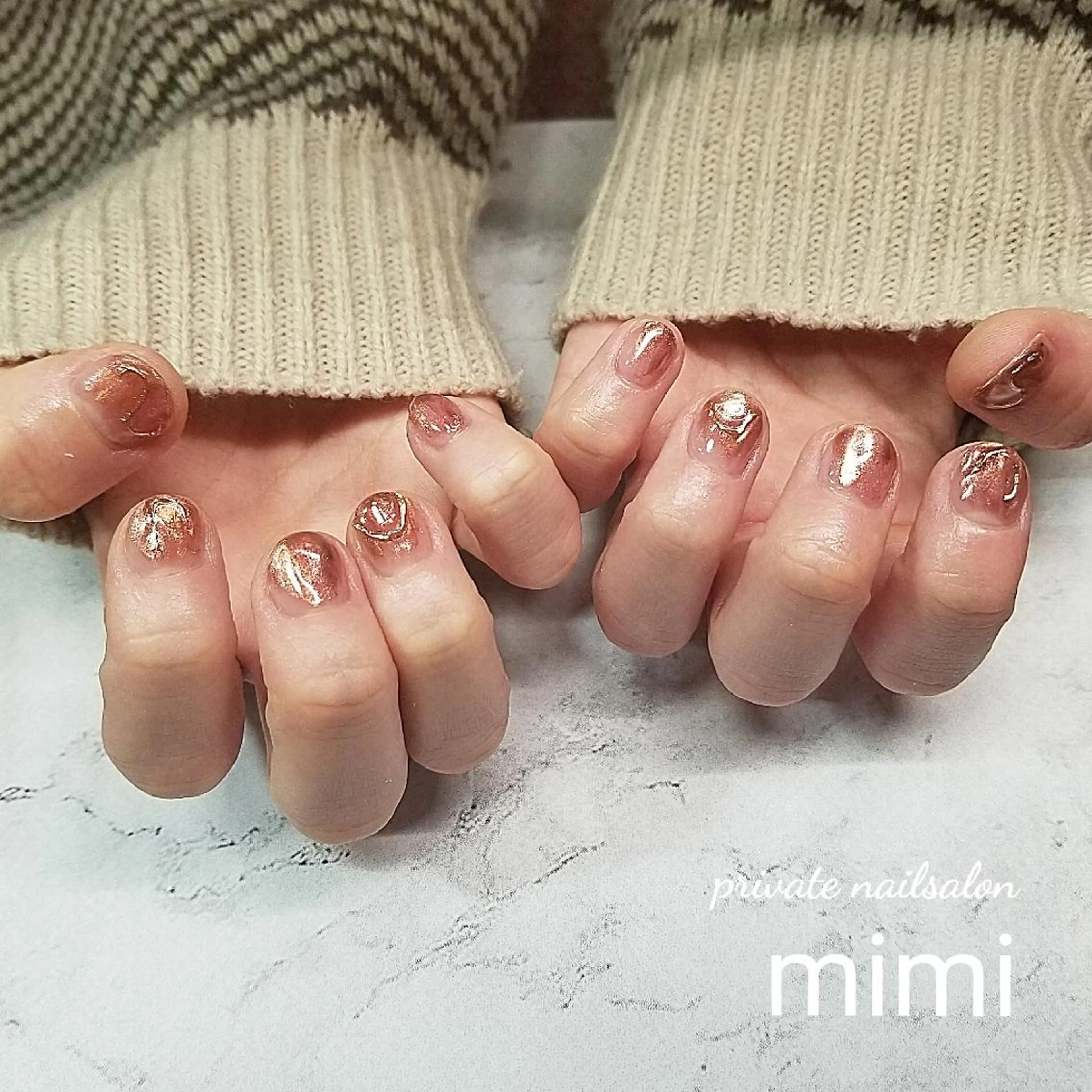 ネイル 持ち込み ニュアンスネイル ハンドネイル 博多ネイル ｍｉｍｉのネイルデザイン