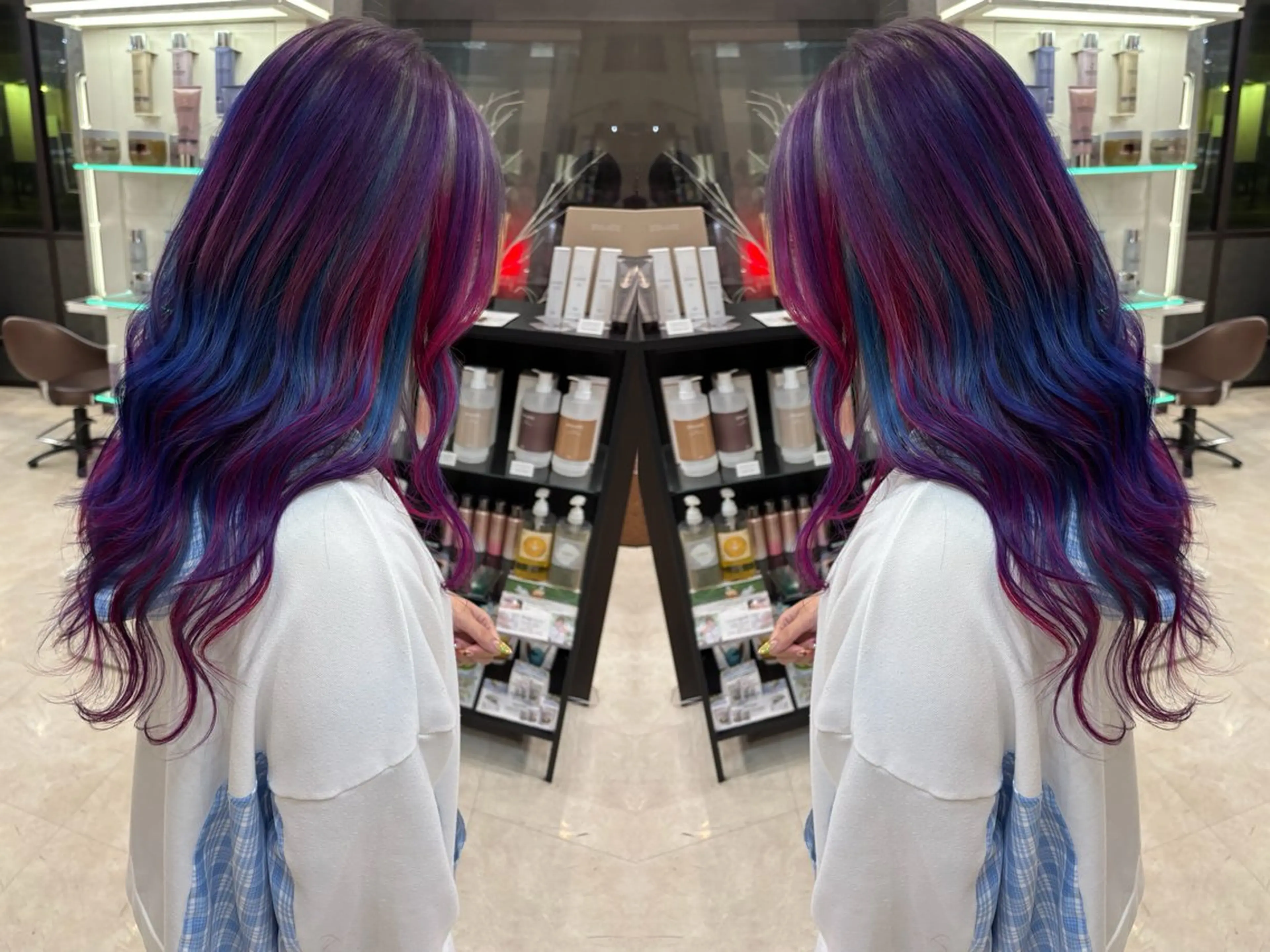 ロング カット ヘアカラー design salonLia所属・色落ちまで2度綺麗な ハイトーン🪞／ミクのヘアスタイル