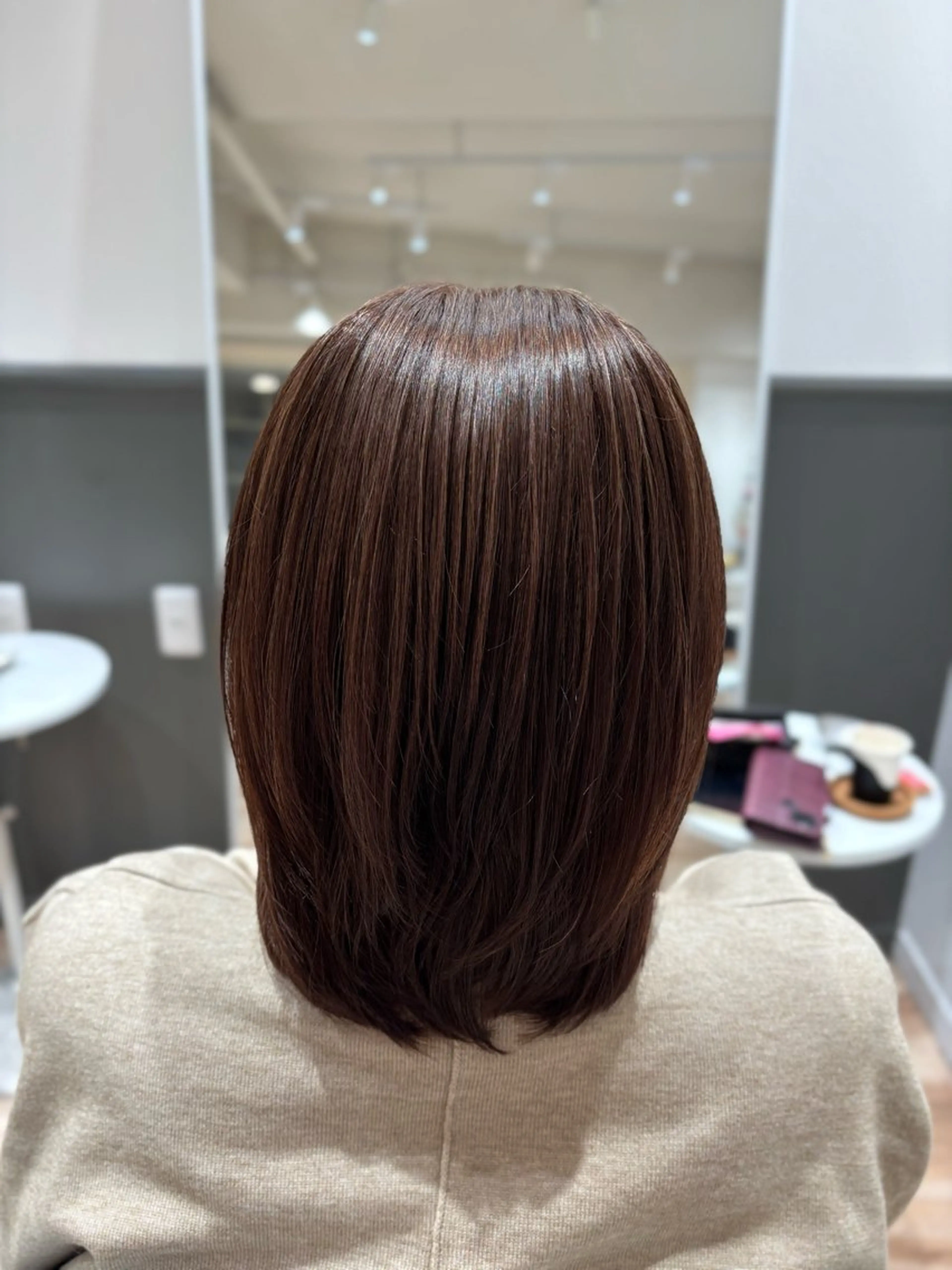 ミディアム カラー 北 詩羽のヘアスタイル