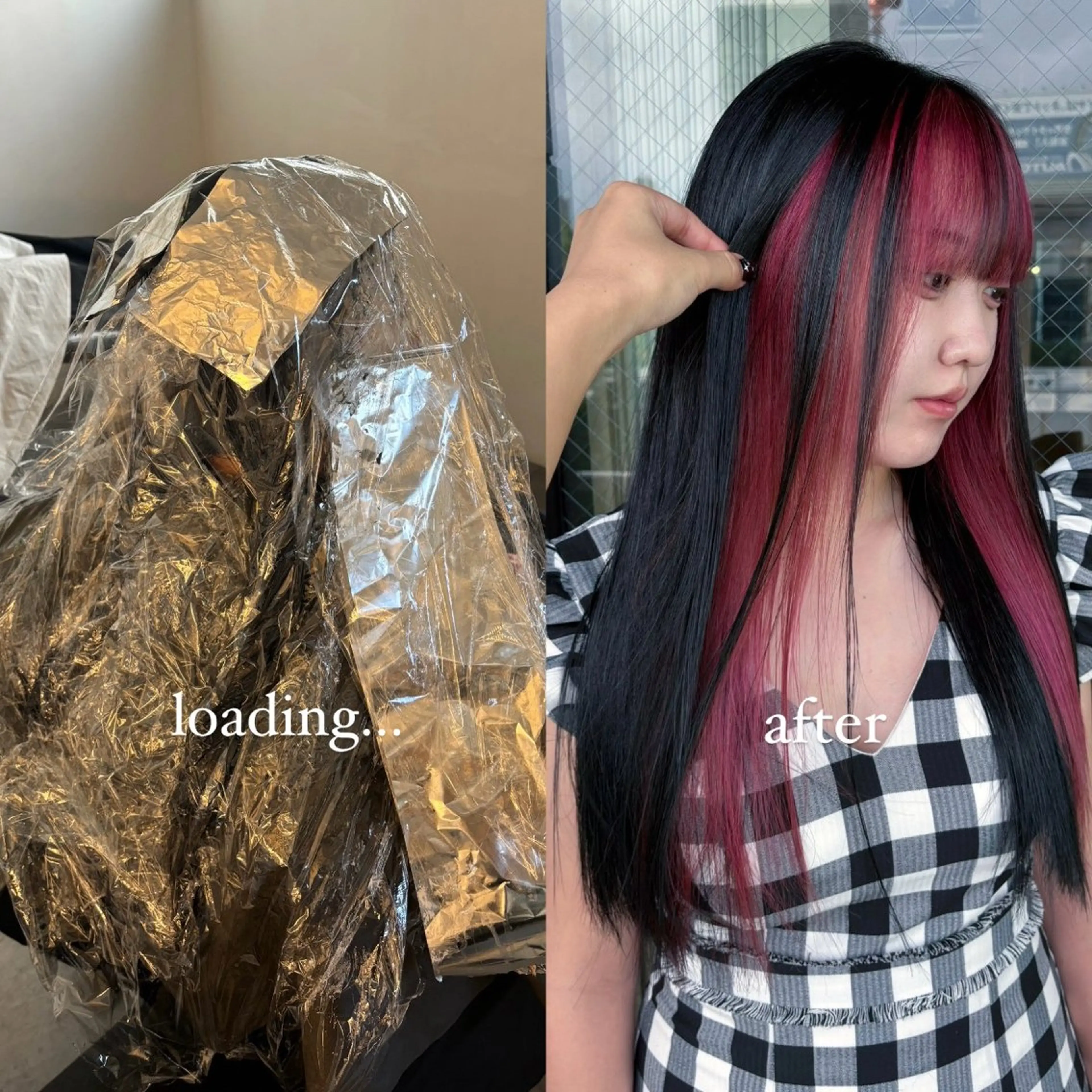 セミロング カラー 💫miyu💫デザ インカラー/アレンジのヘアスタイル