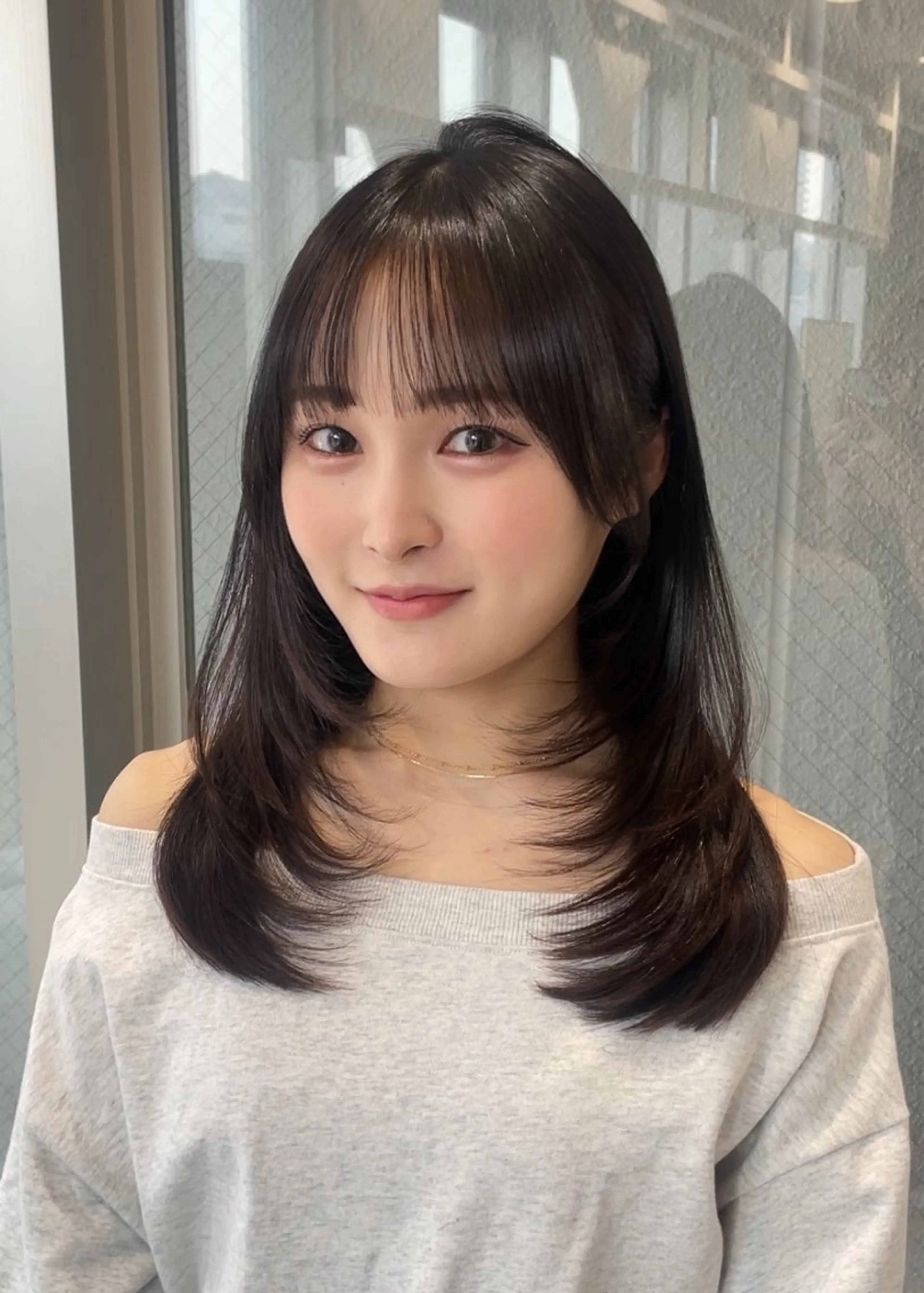 ミディアム カット レイヤーカット/ ハッシュカット/果恋のヘアスタイル