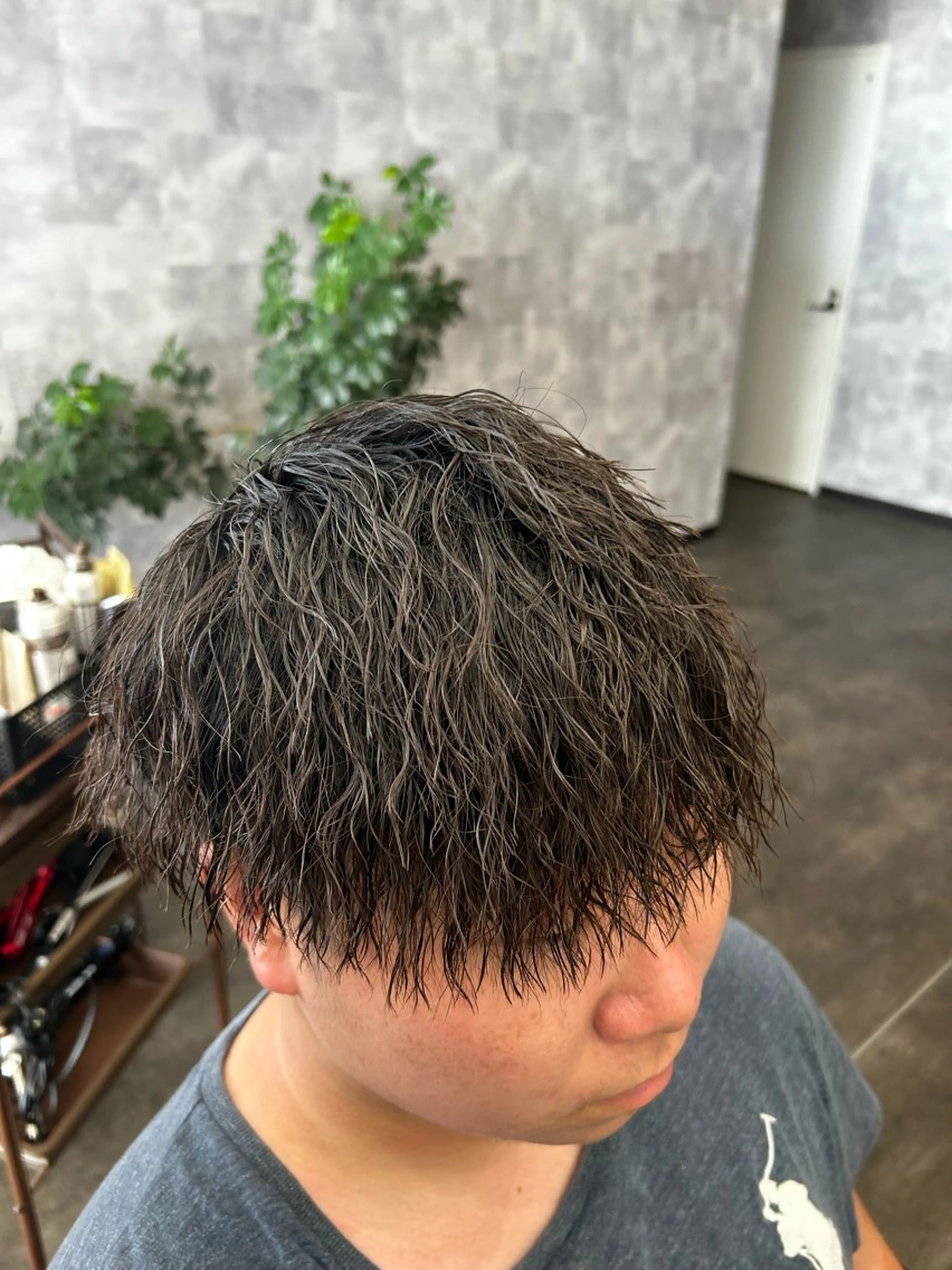 ショート パーマ メンズ カット パーマ Seaツイスト/ ユウガのヘアスタイル