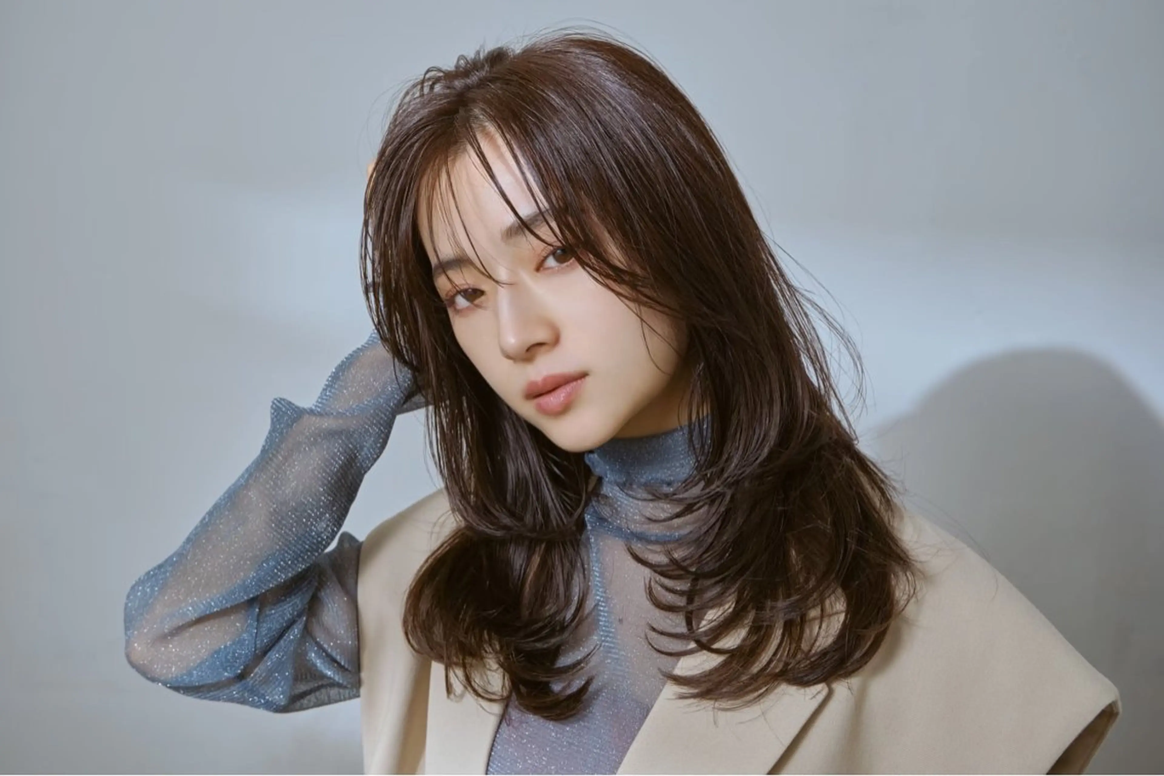 ロング 西川 仁のヘアスタイル