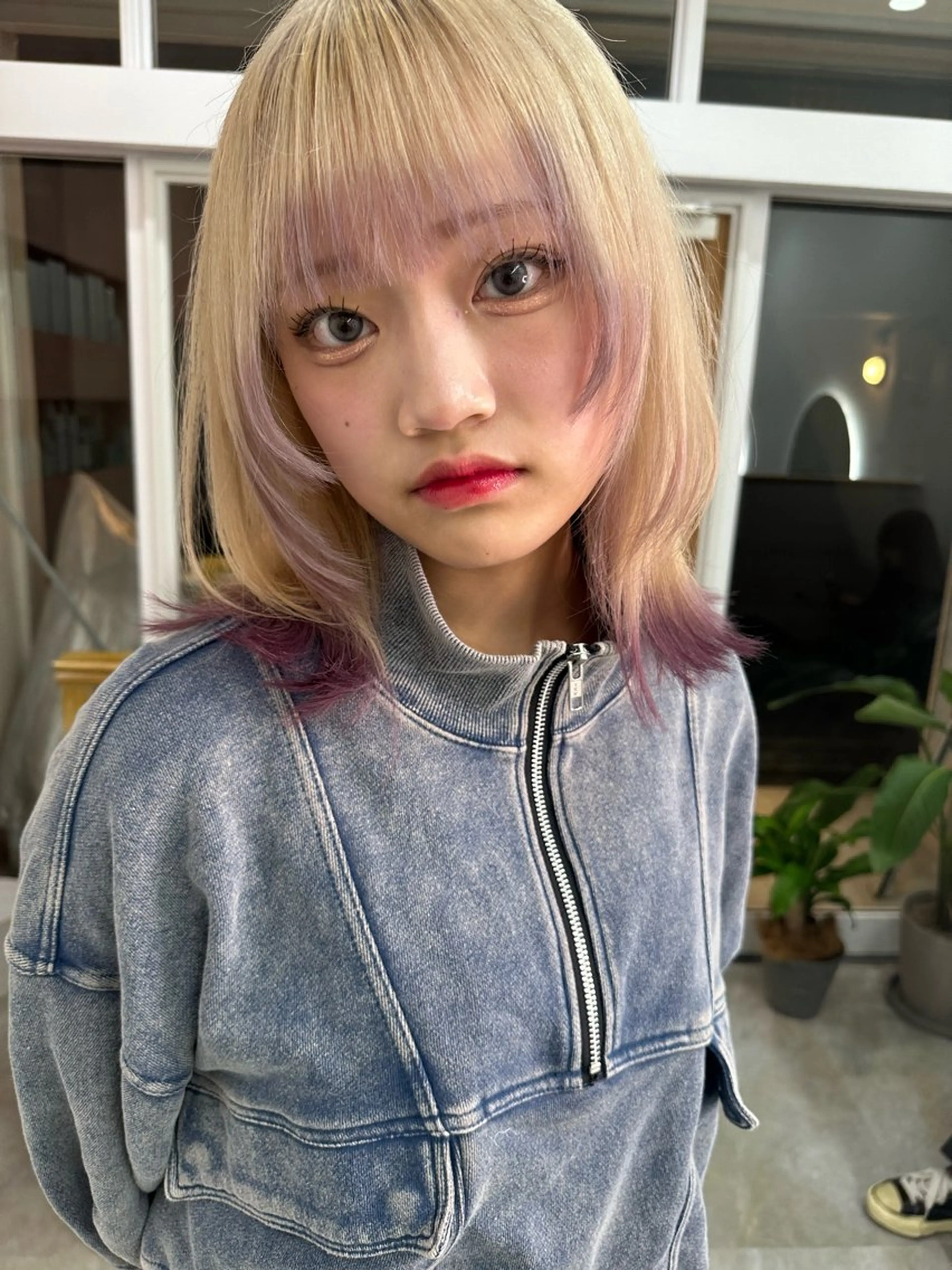 ミディアム カラー カット ヘアカラー トリートメント レイヤー/ウルフ/ ハッシュカット/ダイのヘアスタイル