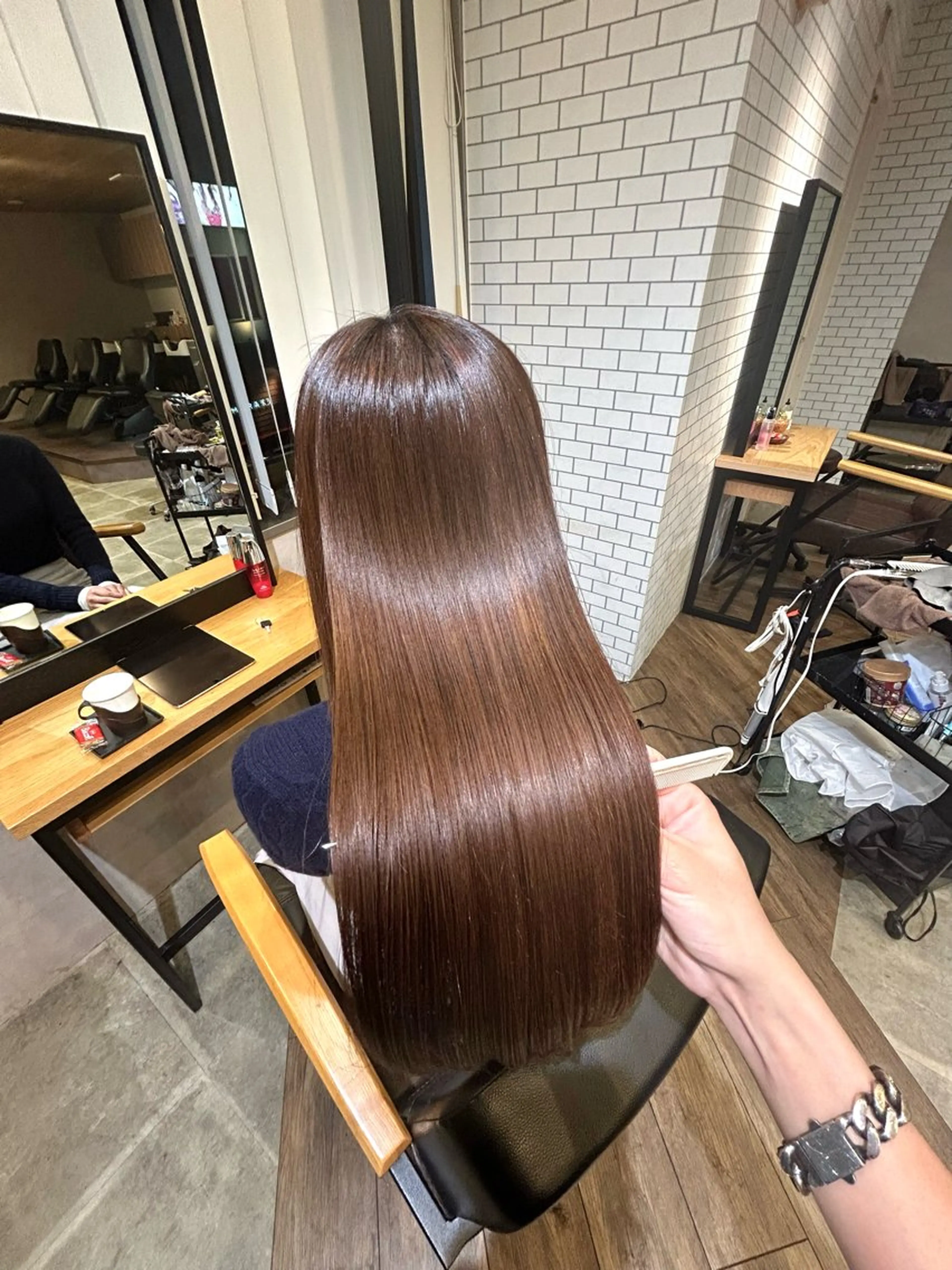 ロング 髪質改善 ヘアカラー 縮毛矯正 トリートメント BY Eight(バイエイト)所属・浅原大輝 /髪質改善の達人のヘアスタイル