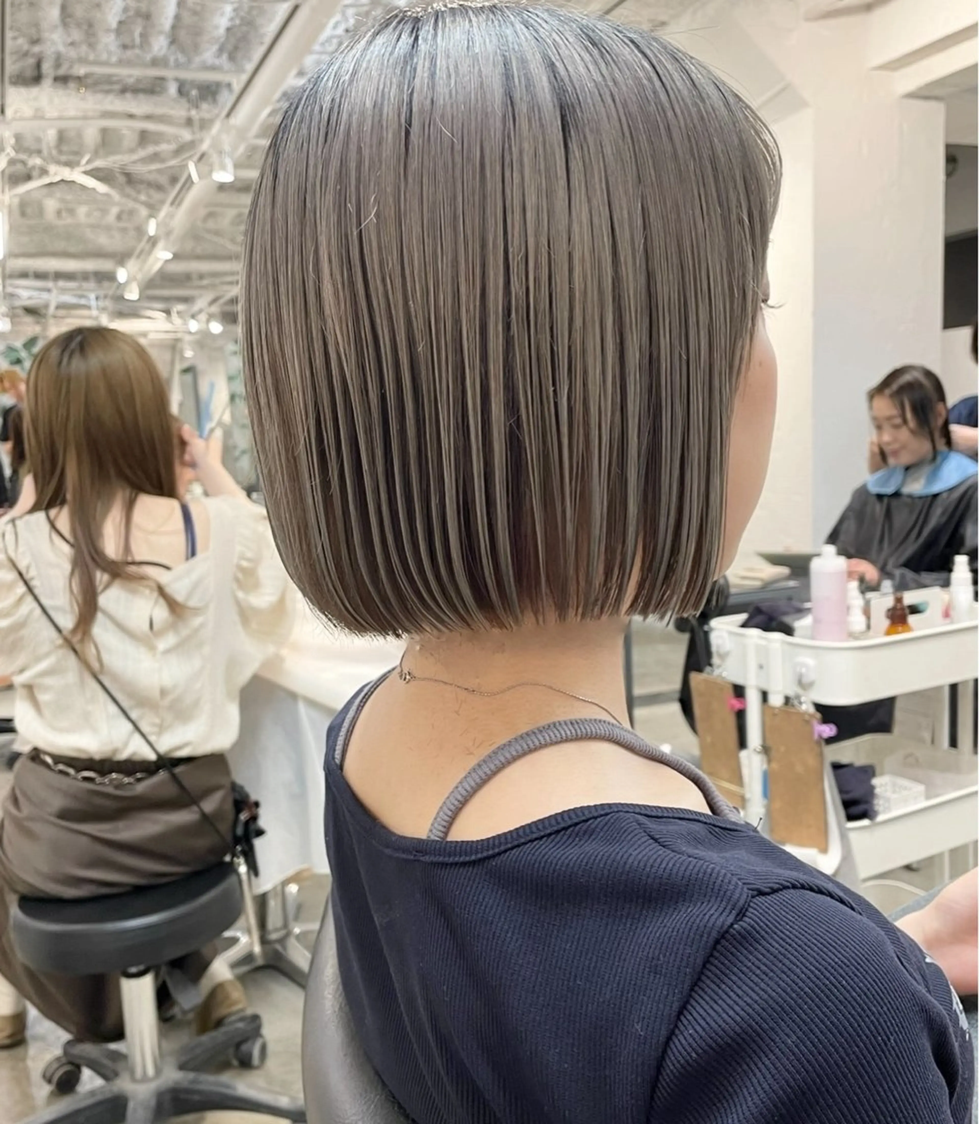 ミディアム カラー カット ヘアカラー 南澤 佑介のヘアスタイル