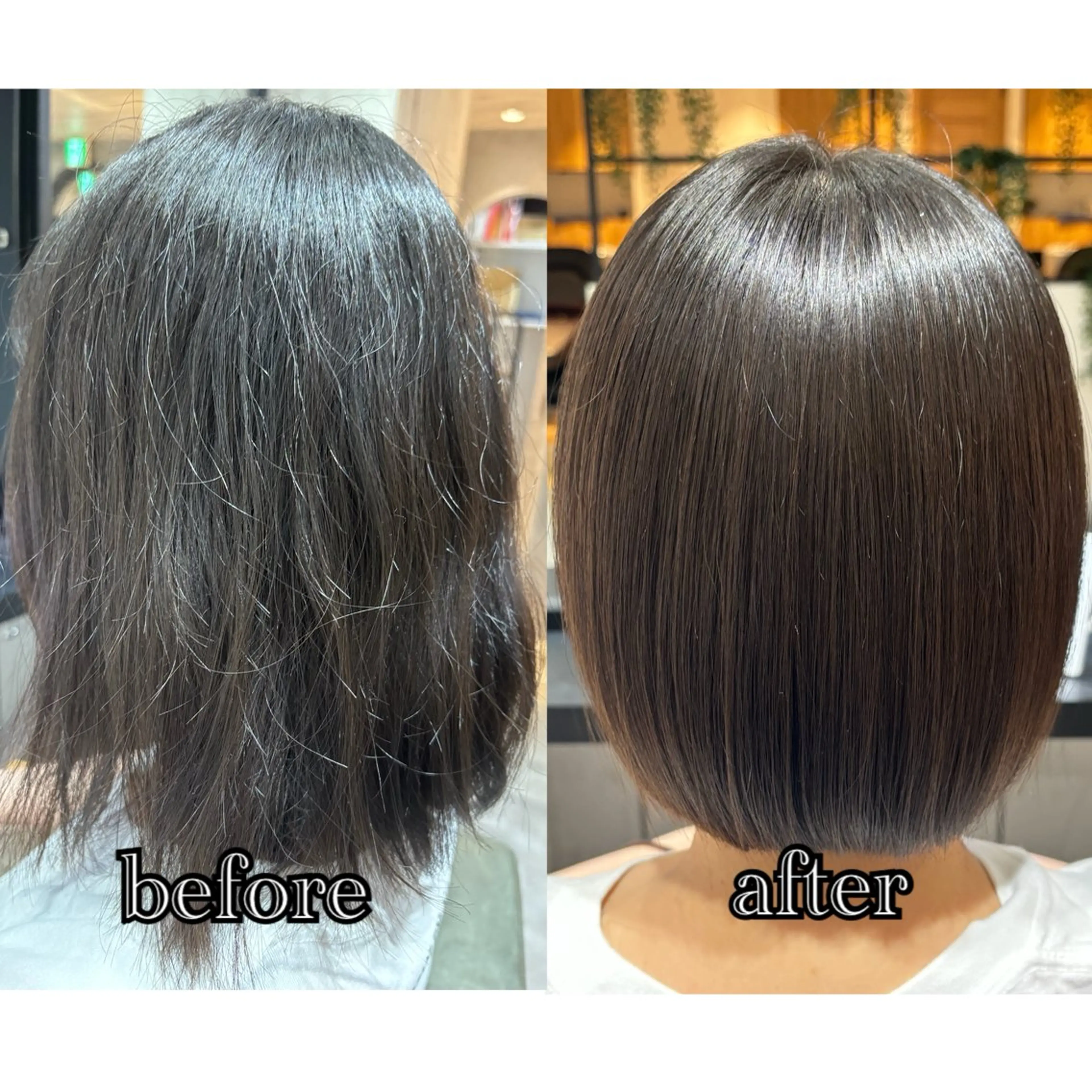 ショート ボブ 髪質改善 縮毛矯正 カット 縮毛矯正 noah rance  池袋所属・✨似合わせボブ✨ 縮毛矯正のヘアスタイル