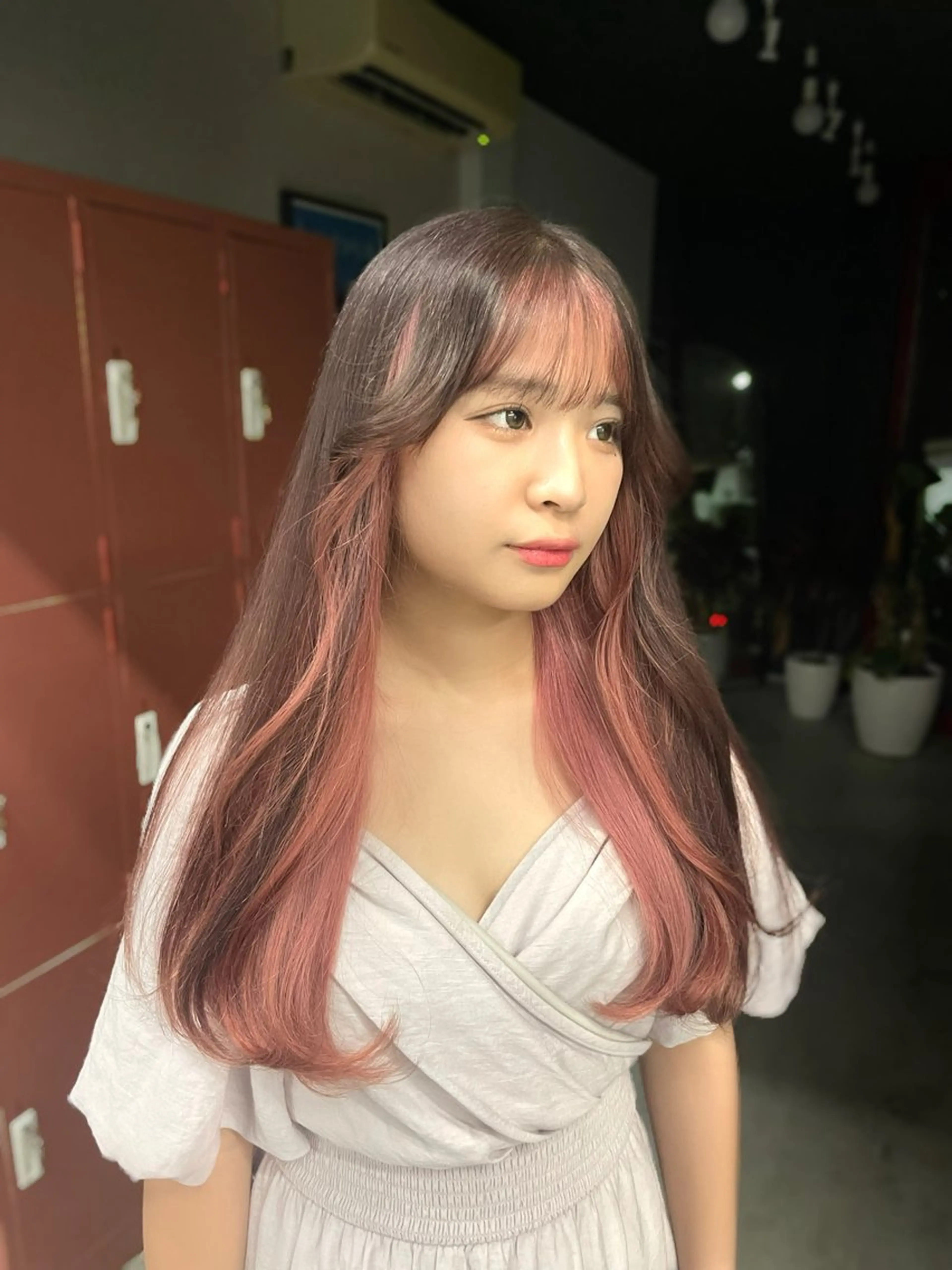 ロング カラー ヘアカラー ハイトーン/メンズ/ デザイン/梅田/ミユのヘアスタイル