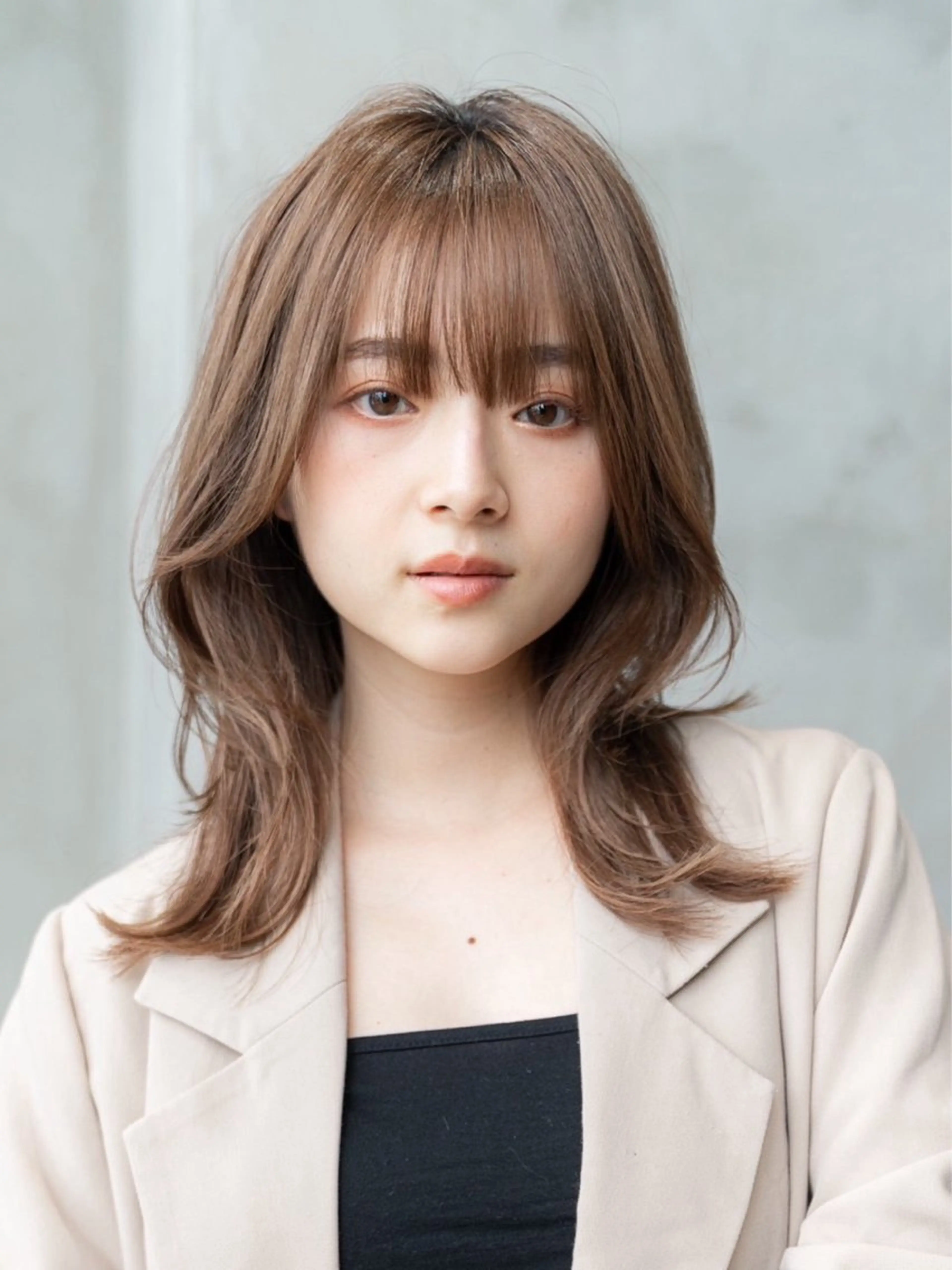 ミディアム カラー カット ヘアカラー トリートメント Carelly   髪質改善トリートメント&ヘッドスパ　成増　【ケアリー】所属・横尾 奈津美のヘアスタイル