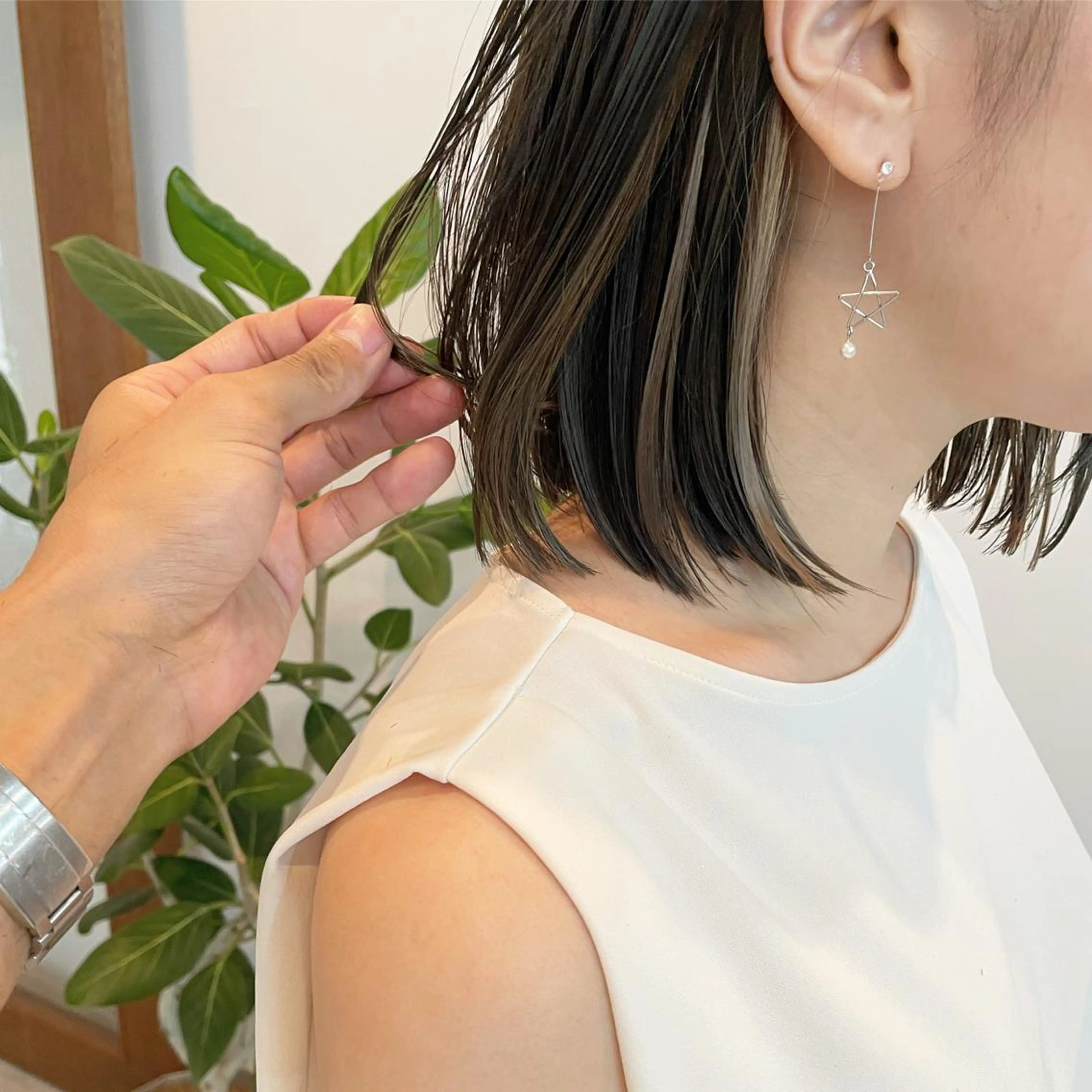 ショート ボブ カット ヘアカラー トリートメント SAKURA omotesandoのヘアスタイル