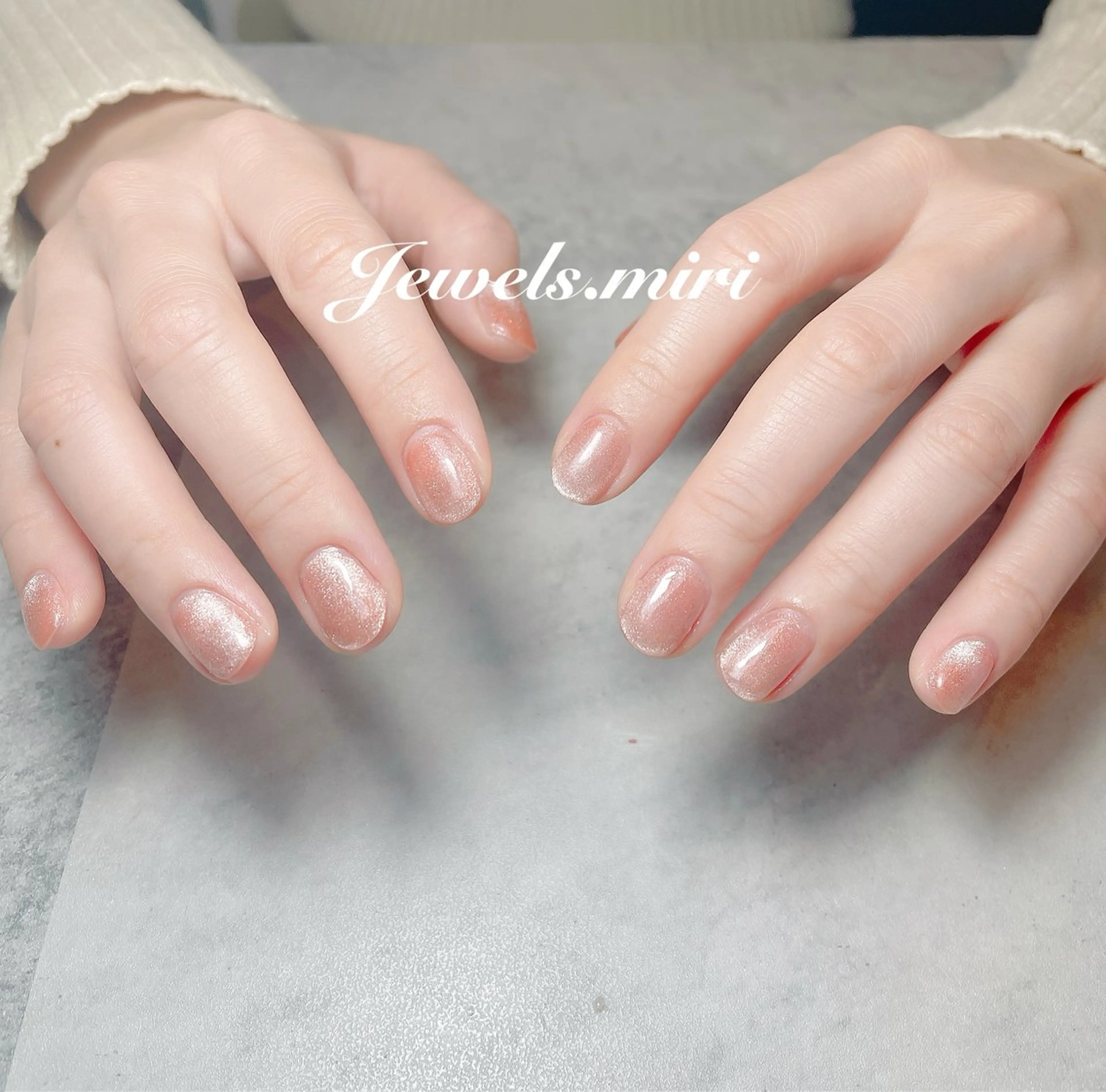 ネイル フレンチネイル マグネットネイル マグネットフレンチ オフィスネイル ワンカラーネイル Jewels nail lily 白楽所属・ネイルサロン Jewels Mのネイルデザイン