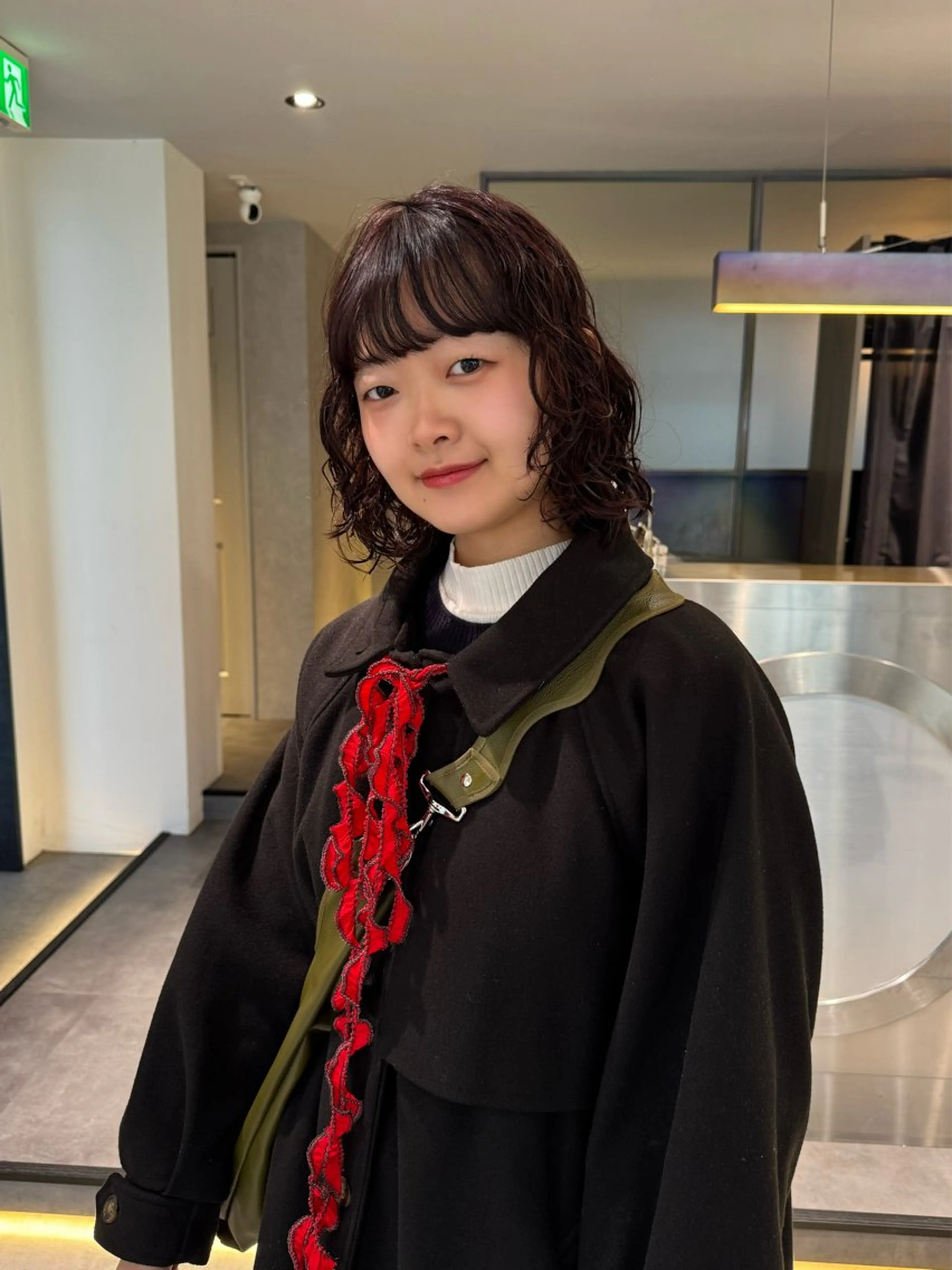 ミディアム カラー パーマ ミディアムパーマ Qin shaire salon 原宿所属・🌿パーマ/ボブ/ レイヤー/Mikiのヘアスタイル