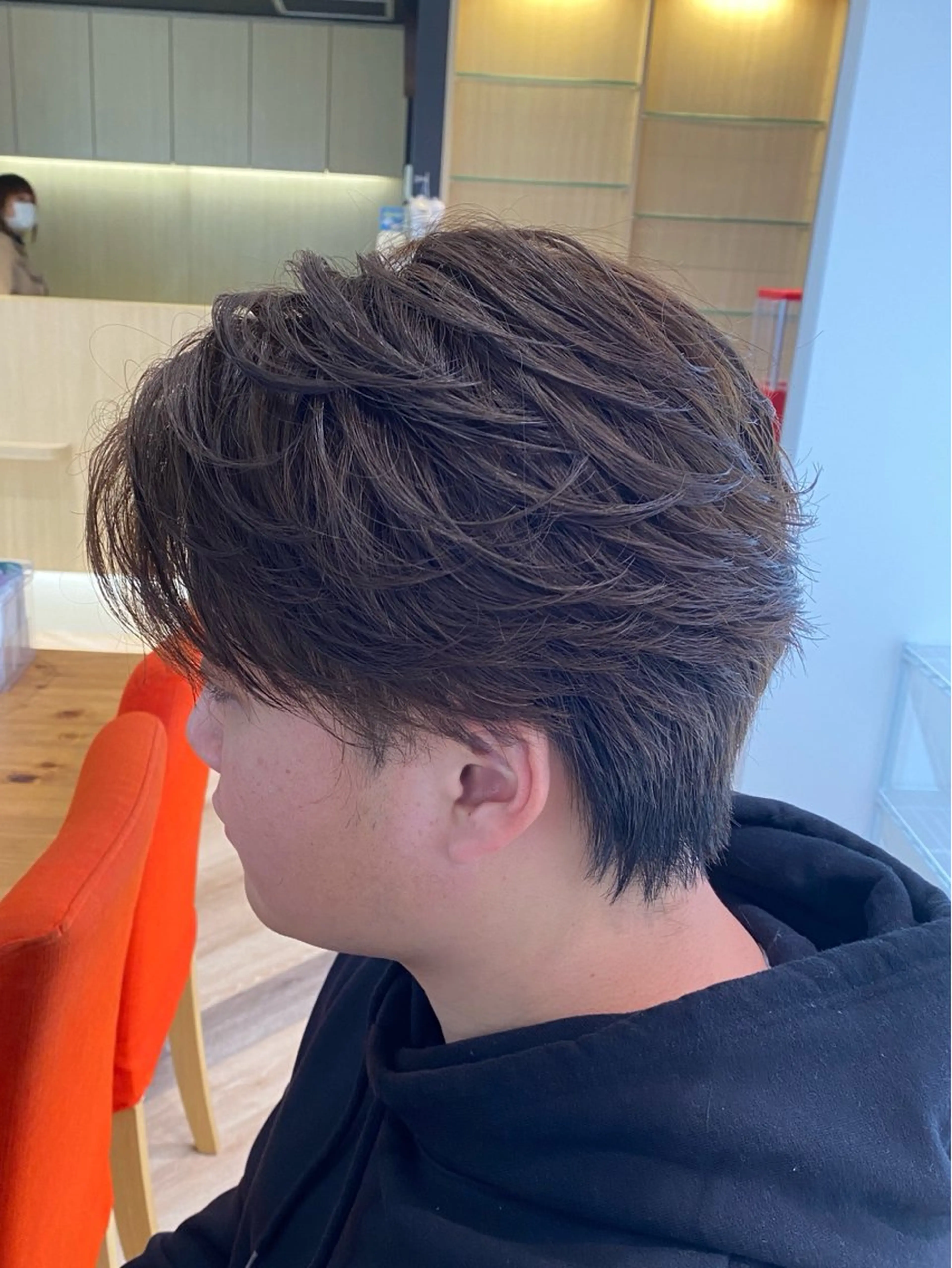 ショート パーマ カット パーマ メンズ特化/フェザー /パーマ/伊勢元のヘアスタイル