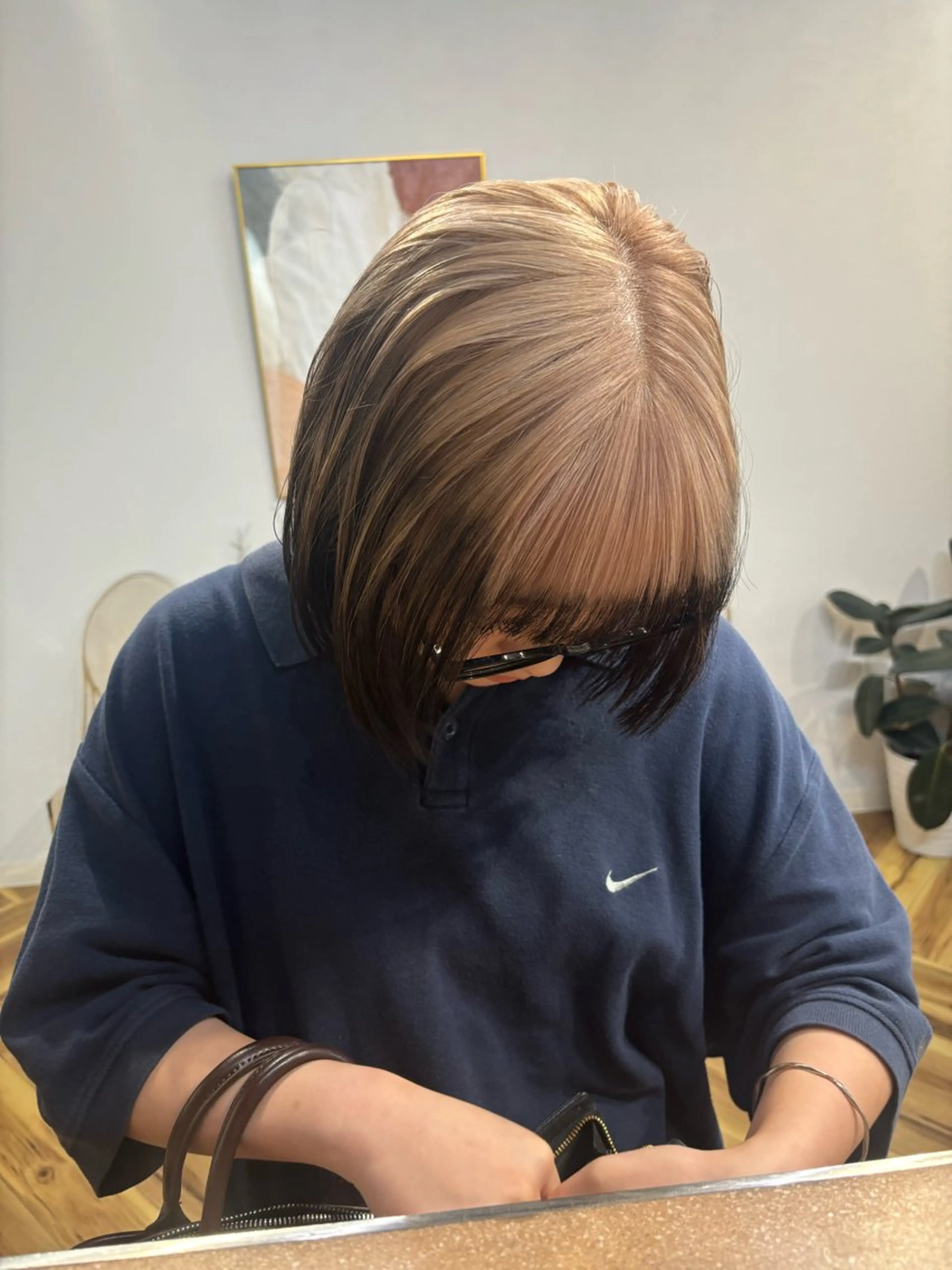 ミディアム カラー ブラウンカラー ヘアカラー lani hair salon所属・SHOTO ハイトー ン/デザインカラーのヘアスタイル