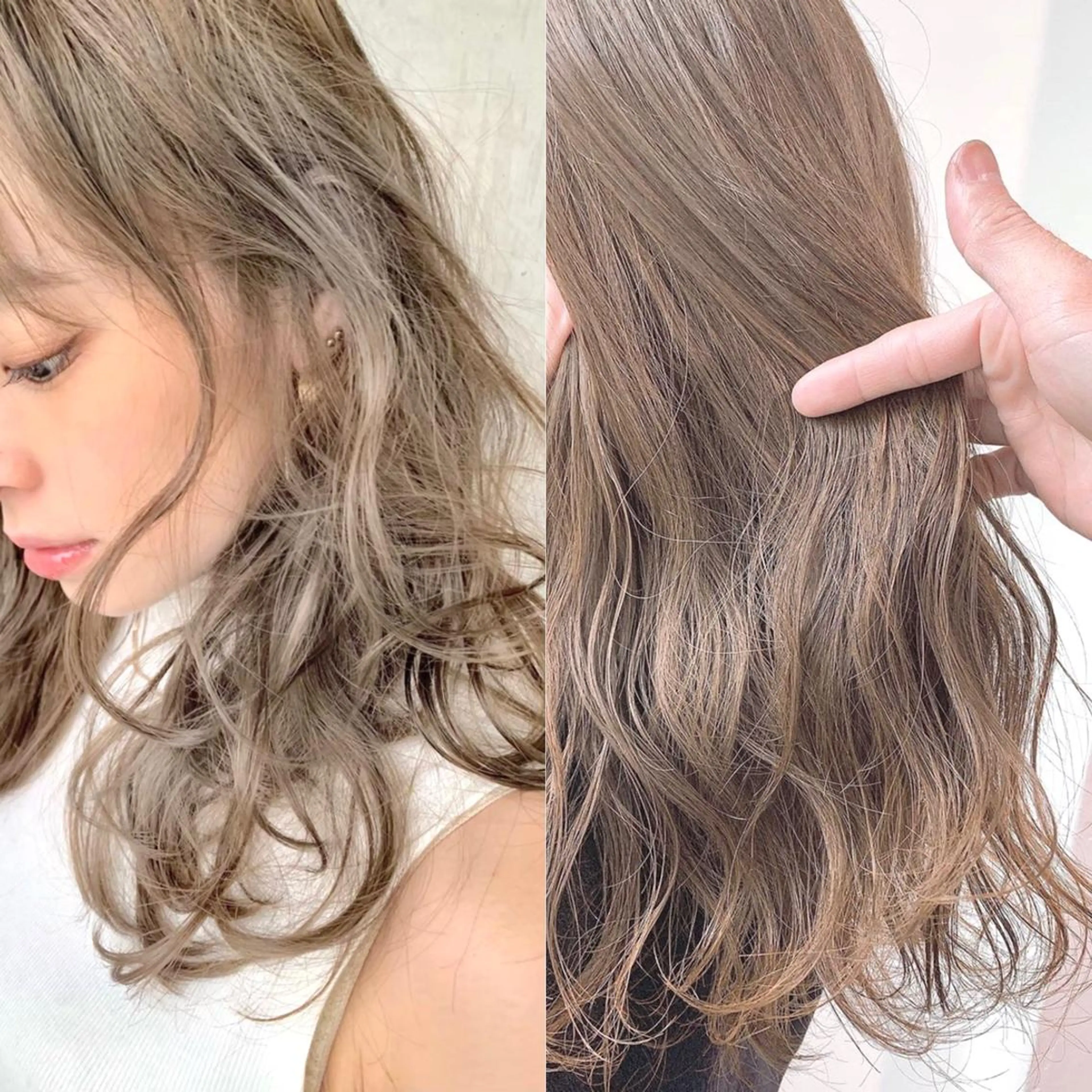 カラー ヘアカラー トリートメント ヘアセット 柔らかbeige モトキのヘアスタイル