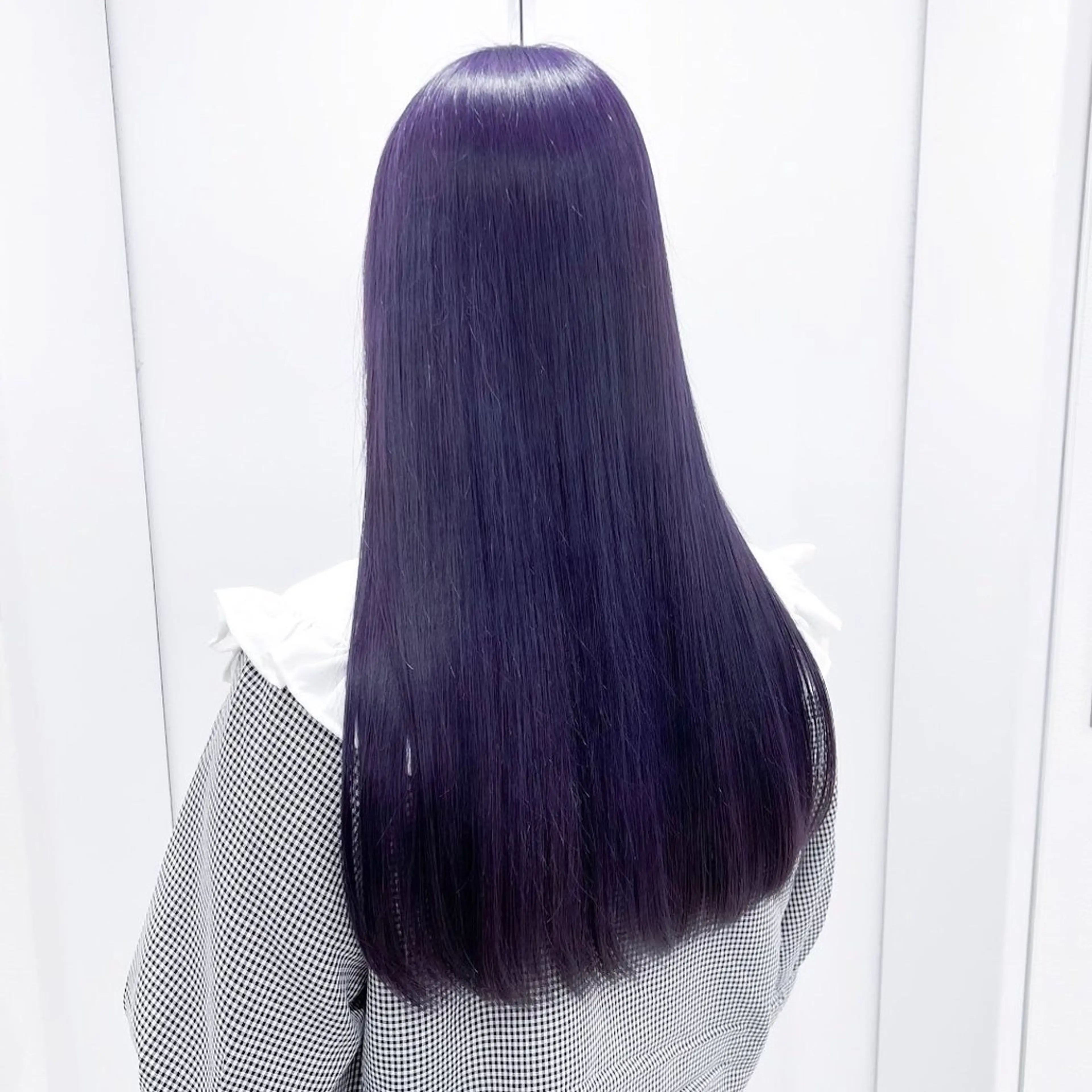 ロング カラー ヘアアレンジ メンズ メンズブリーチ ブリーチ ラベンダーカラー ヘアカラー 🦋重くない暗髪🦋 Hana🦋のヘアスタイル