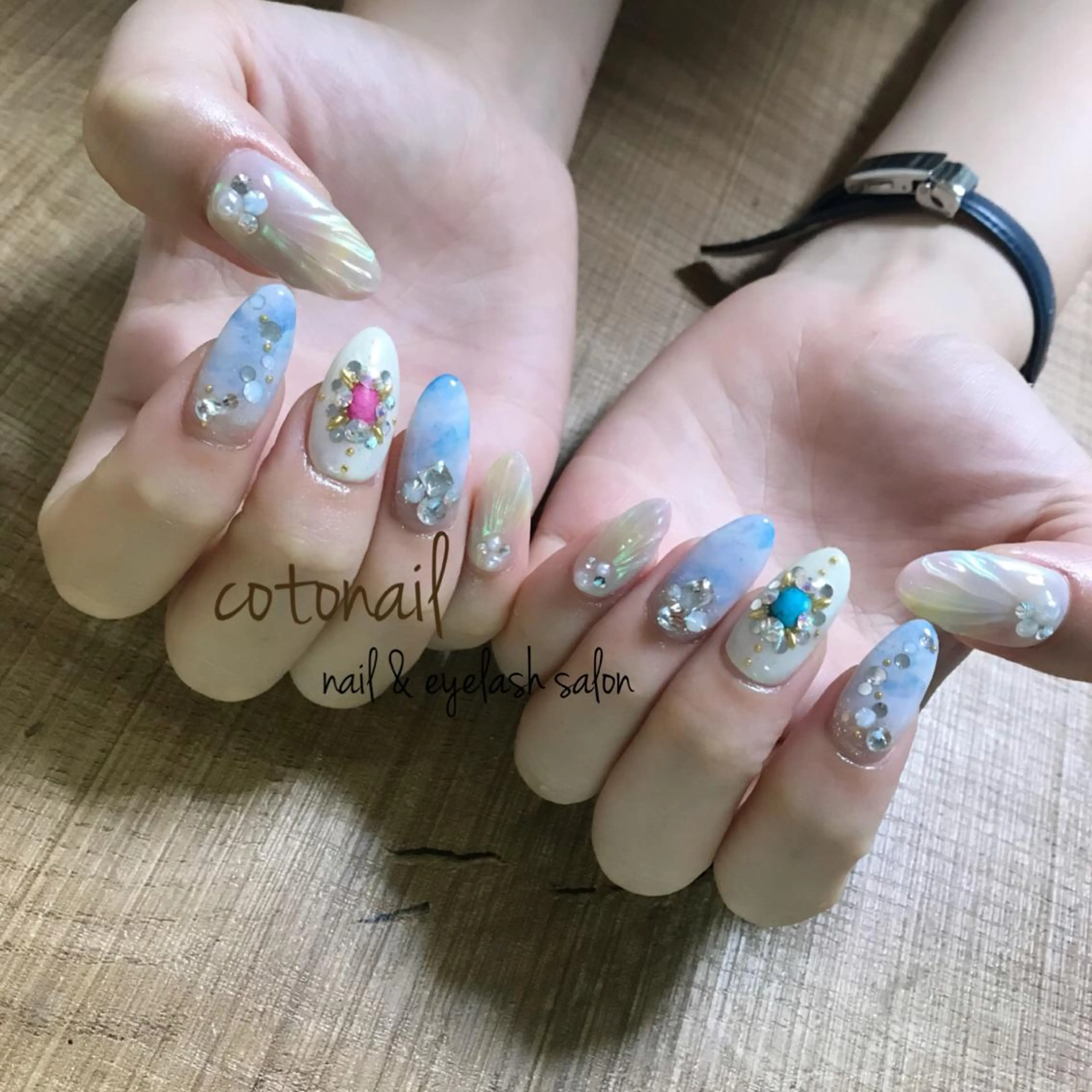 ロング ネイル アートネイル ハンドネイル ツメトマツゲ .のネイルデザイン