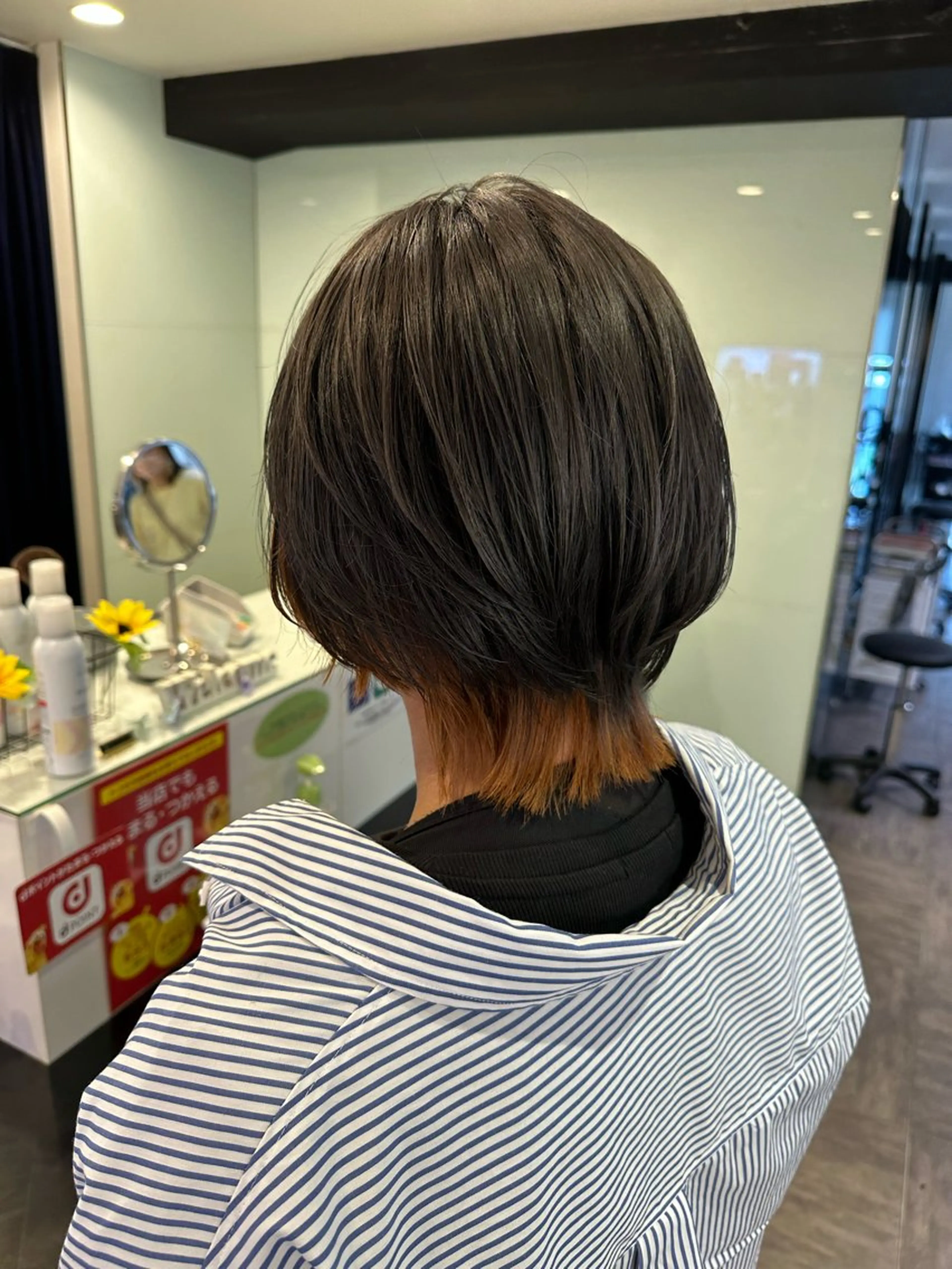 ミディアム カラー ヘアカラー レイヤー/艶カラー ROKUのヘアスタイル