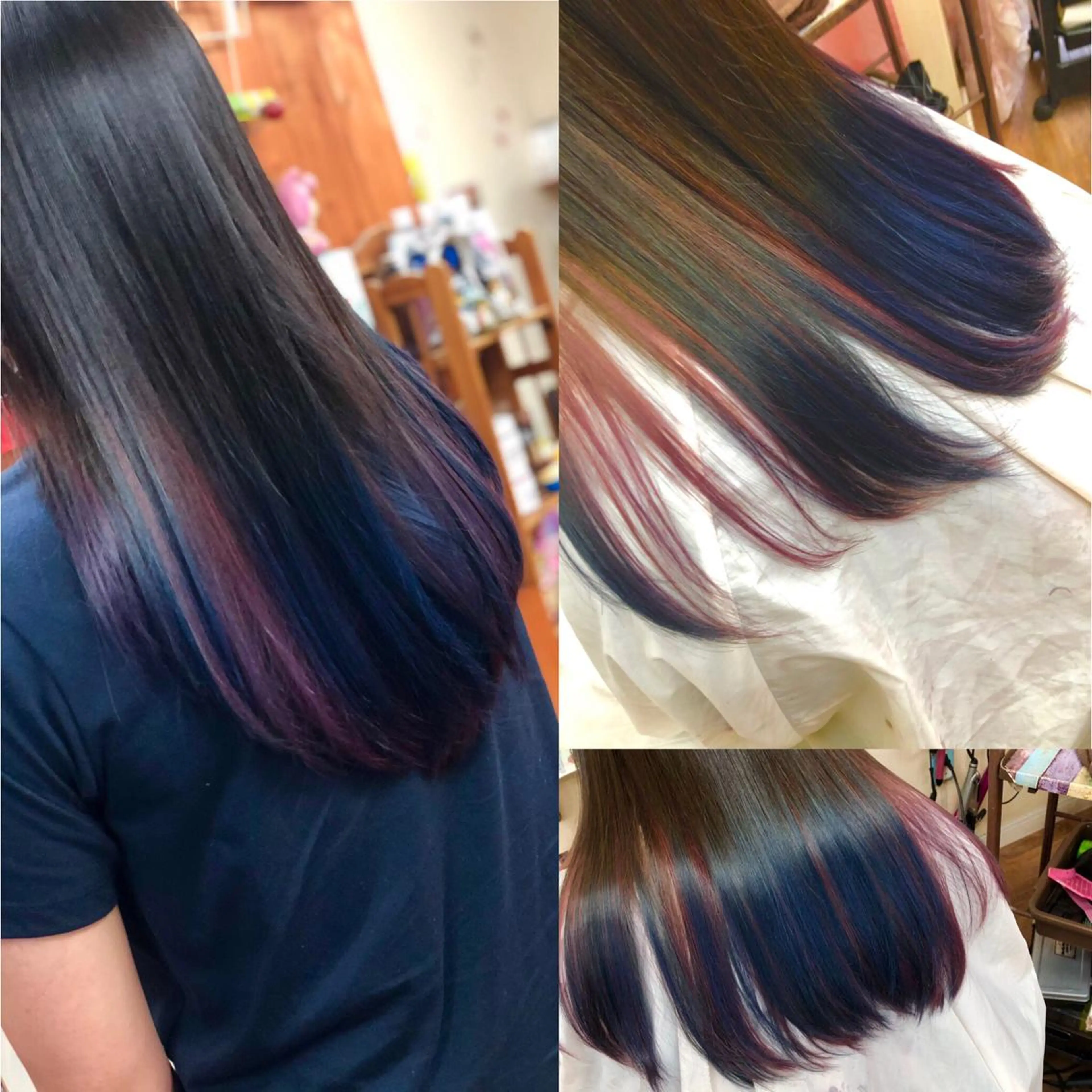 ショート カラー ブリーチ ブルーカラー グラデーションカラー ピンクカラー ヘアカラー トリートメント kou艶髪師色髪師 こう 艶髪師色髪師のヘアスタイル