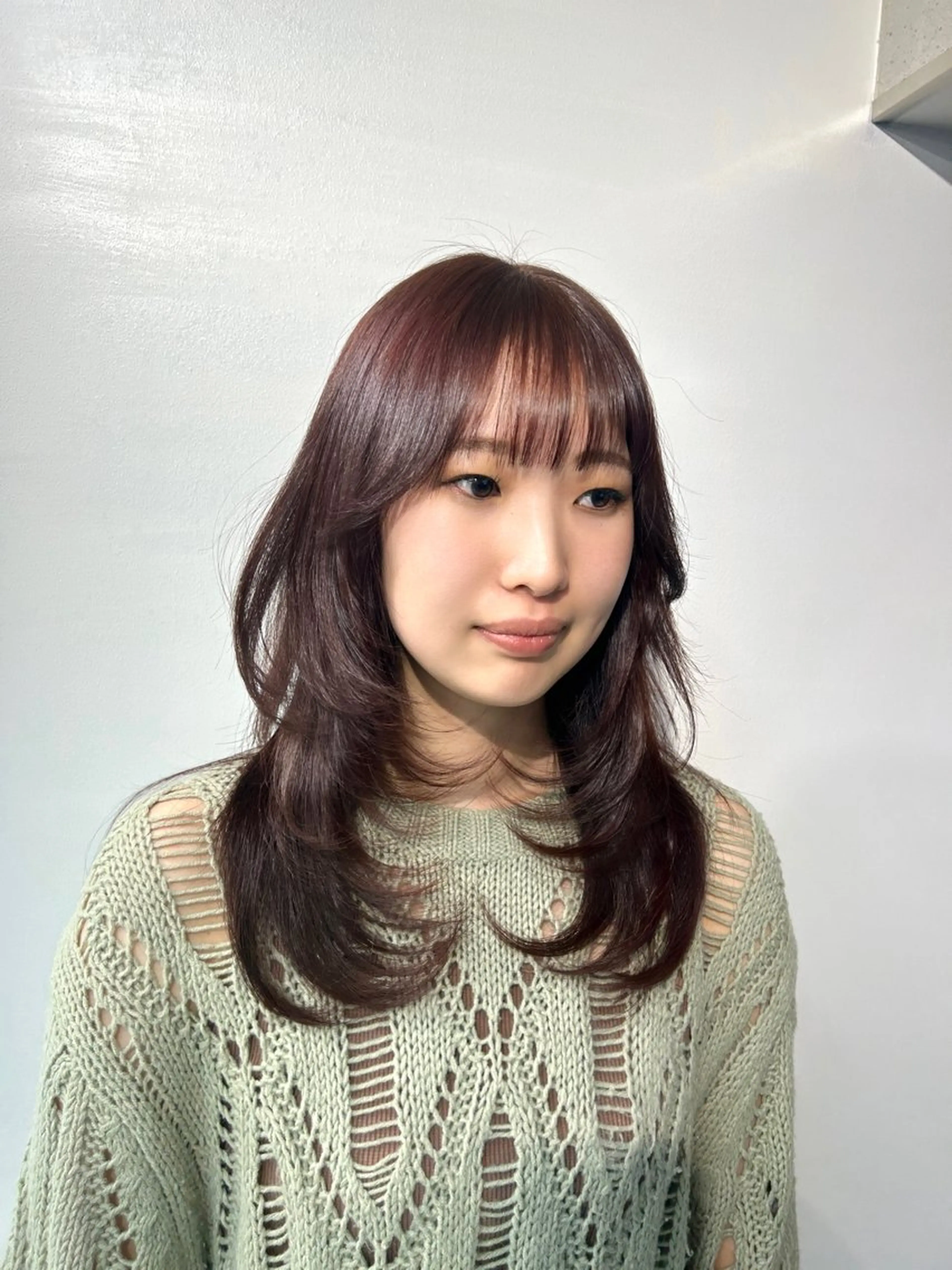 セミロング レイヤー×ツヤカラー 渋谷/kougaのヘアスタイル