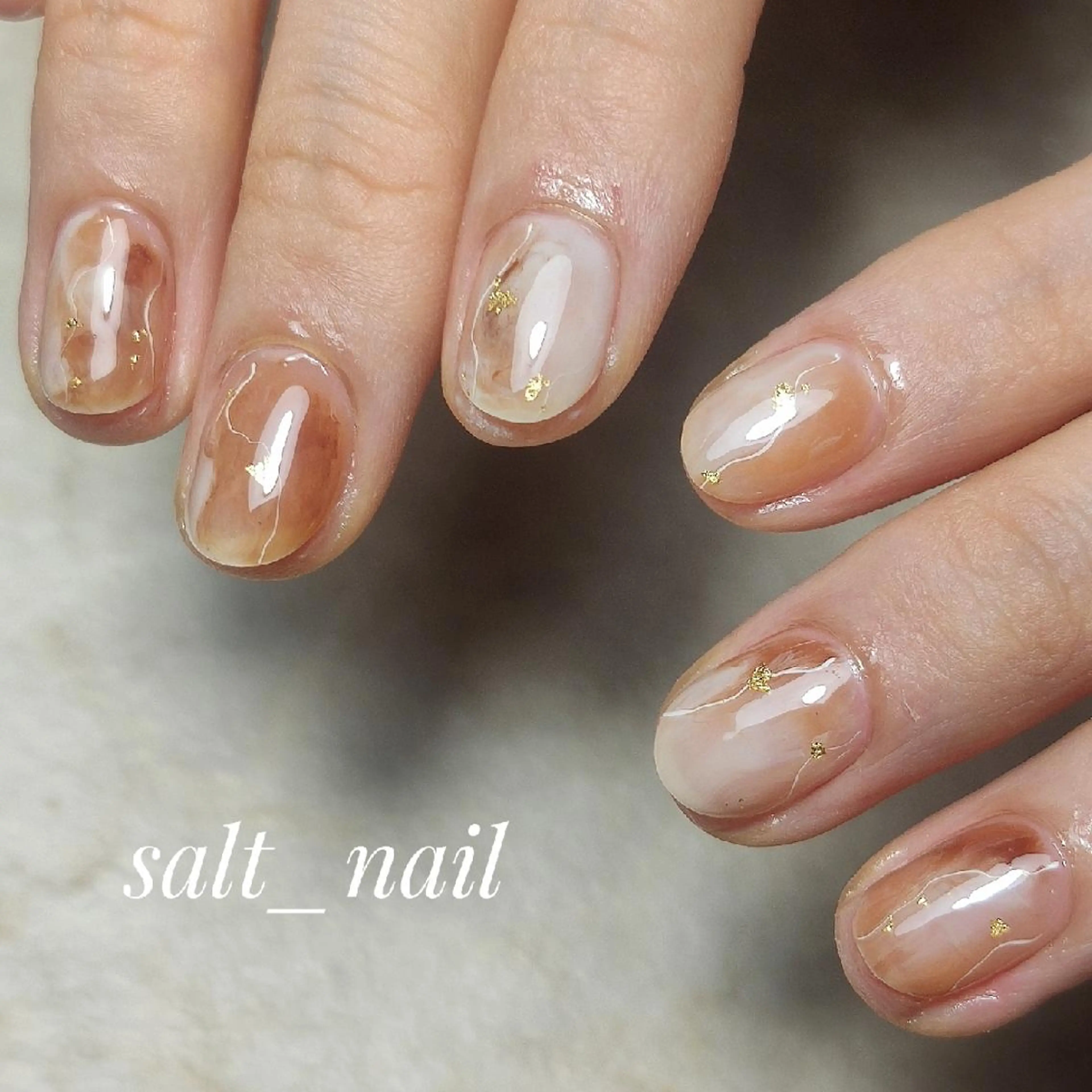 ネイル ニュアンスネイル ハンドネイル 個人サロン saltnailのネイルデザイン