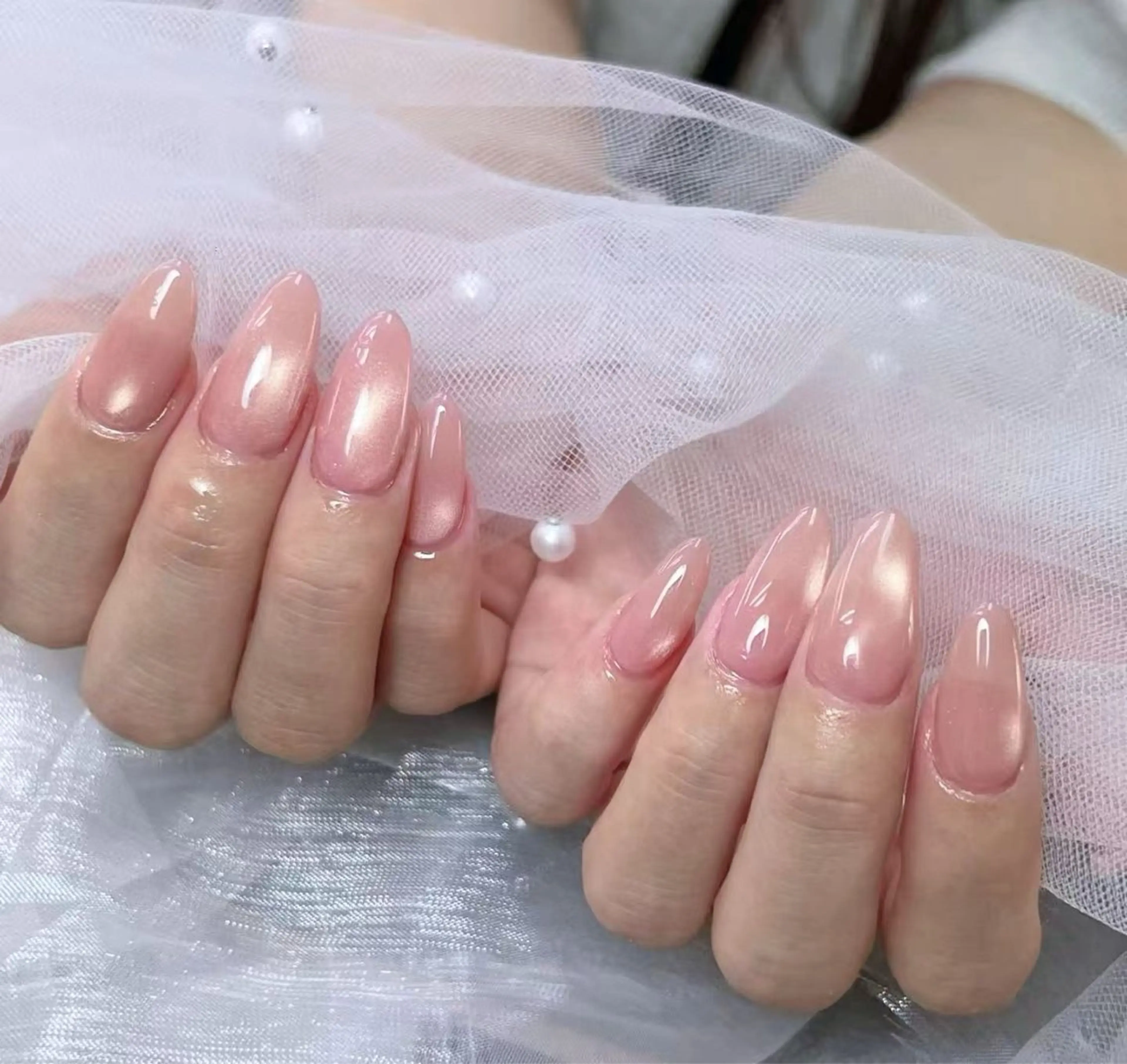 （自爪オフ無料）マグネットワンカラーネイル(オフなし)の写真