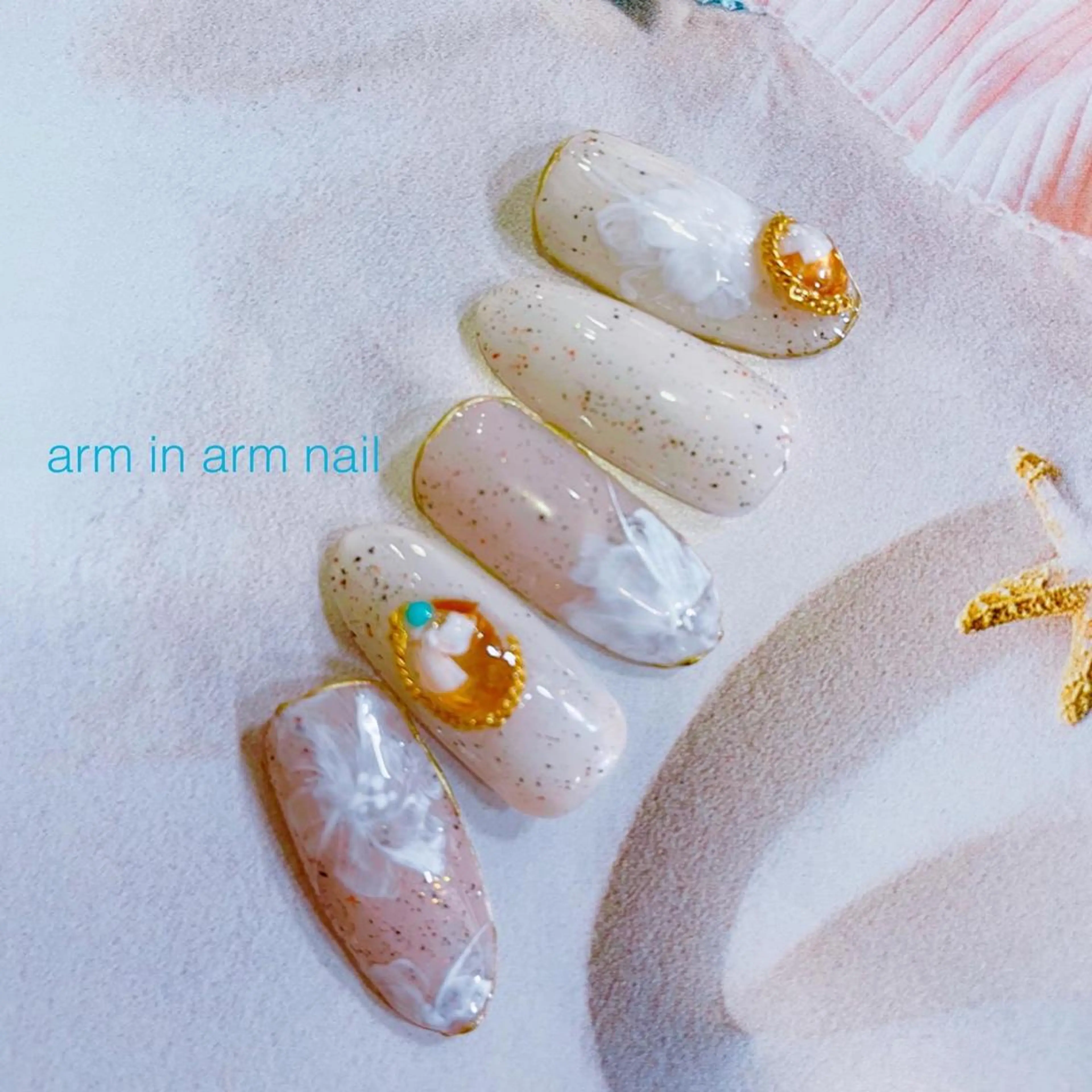 ネイル arm in arm ︎✿Yamamotoのマツエク・マツパデザイン