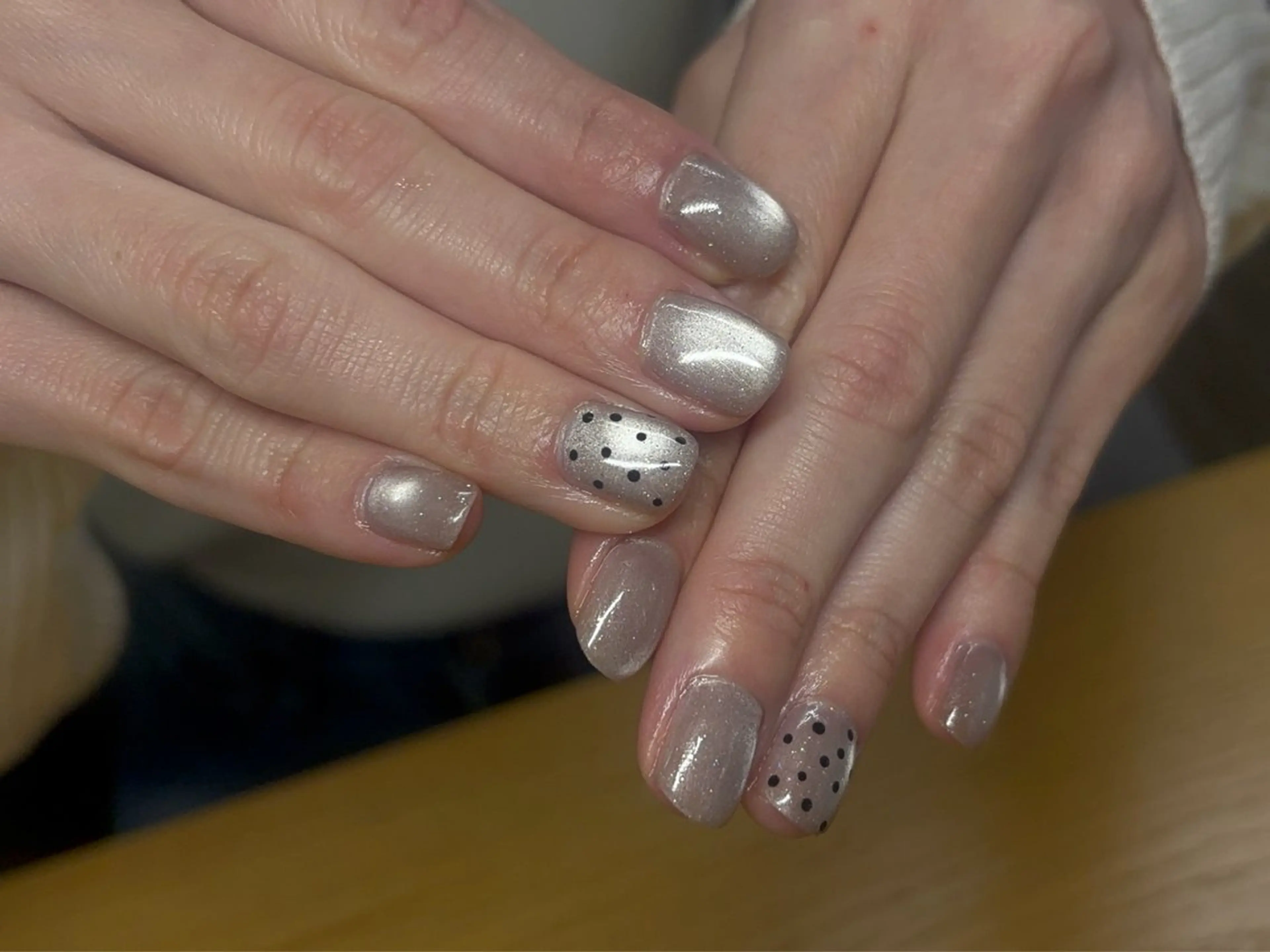 【当店付け替えOff】持ち込みOK◎シンプルアート/ニュアンス2本🎨の写真